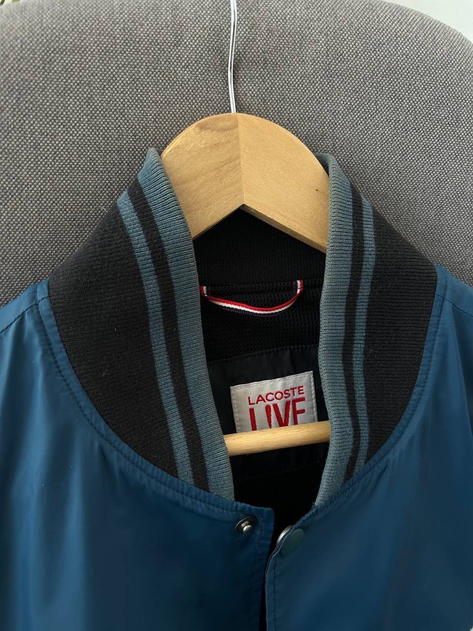 Lacoste × Vintage Vintage Lacoste Live Blue Light Big Logo Jacket Size US L / EU 52-54 / 3 - 11 Thumbnail