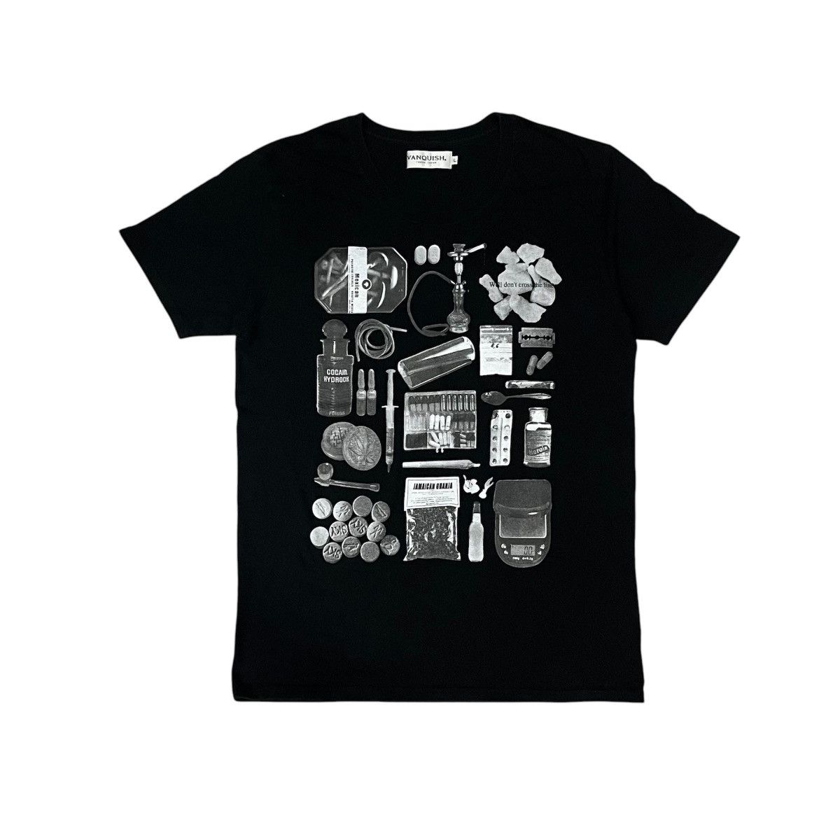 Japanese Brand × Vanquish Vanquish Tokyo Drug Black Tee Size US M / EU 48-50 / 2 - 1 Thumbnail