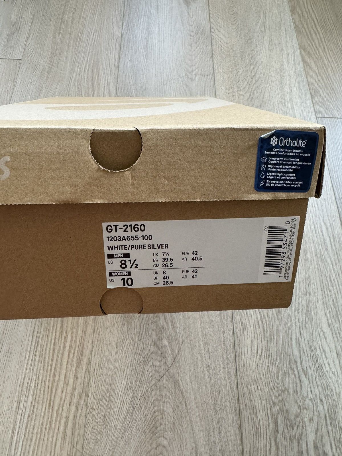 Asics Asics Above The Clouds GT-2160 White Pure Silver Brand New Size US 8.5 / EU 41-42 - 8 Thumbnail