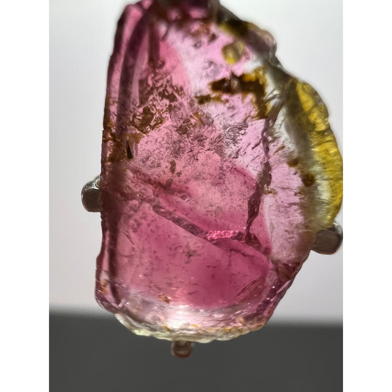 Other NEW Watermelon tourmaline sterling silver pendant 1.56 grams Size ONE SIZE - 8 Thumbnail