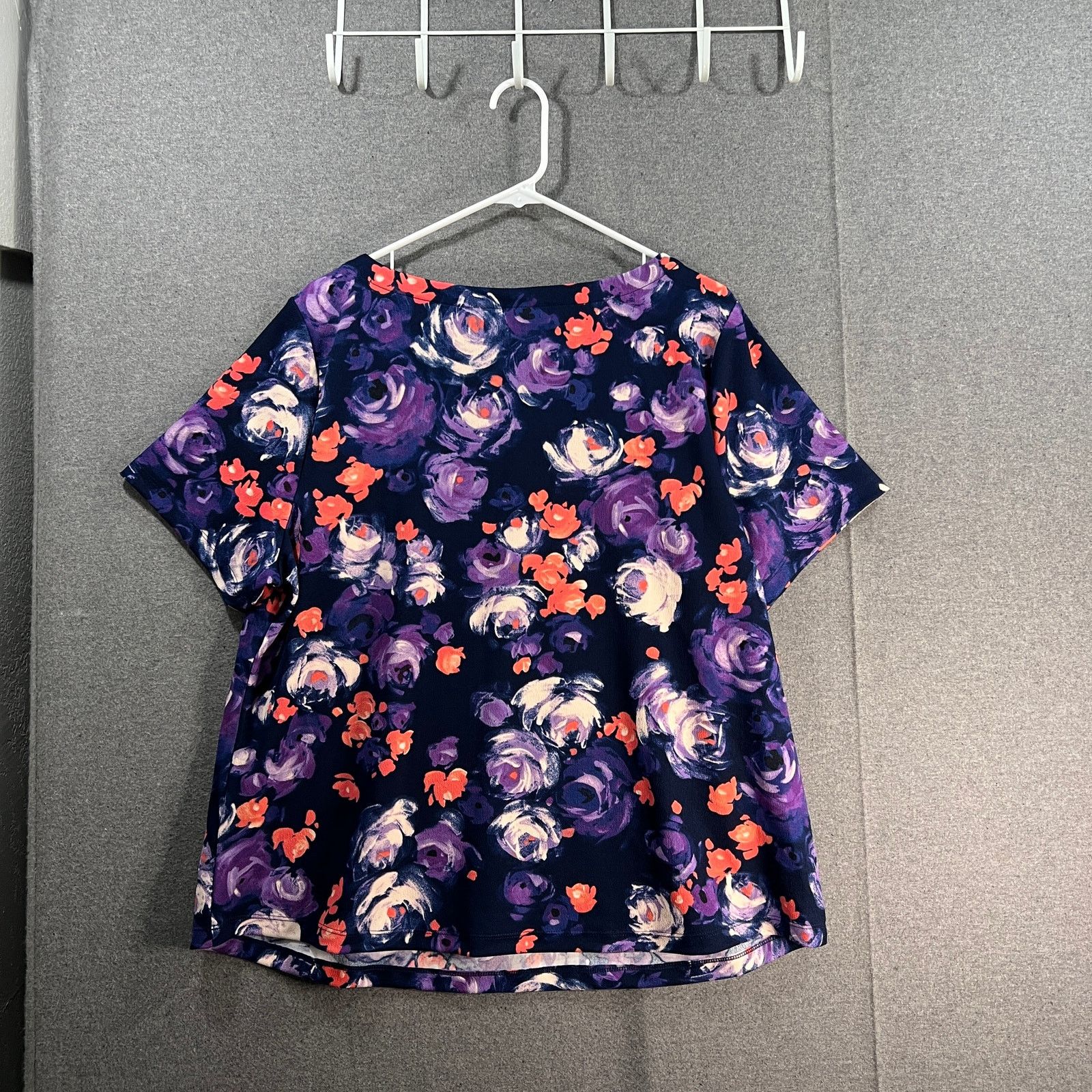 Isaac Mizrahi Isaac Mizrahi Live! Printed Pebble Knit Short Sleeve Size XL / US 12-14 / IT 48-50 - 2 Thumbnail