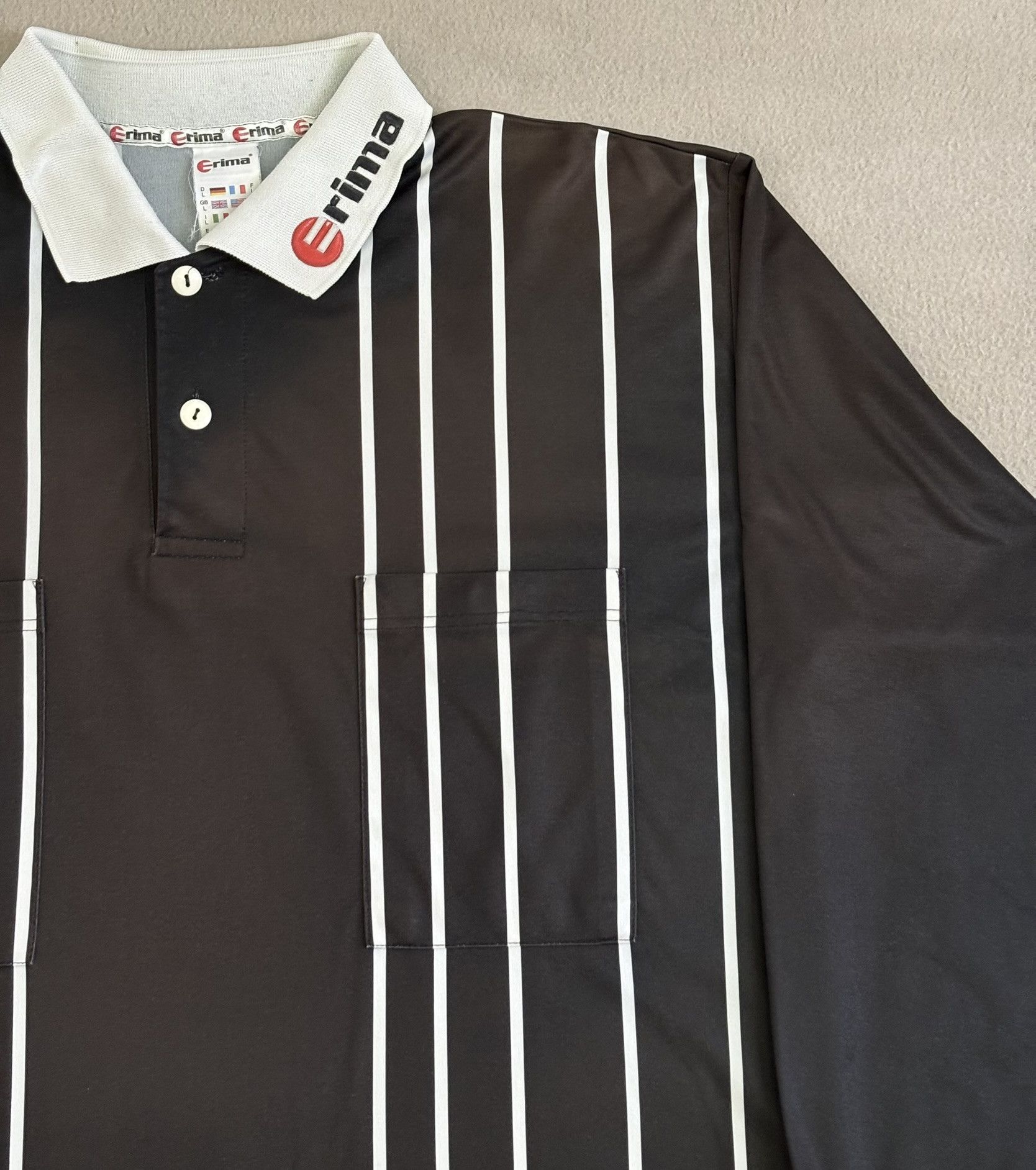 Erima Erima Referee T-shirt vintage 90s large Size US L / EU 52-54 / 3 - 8 Thumbnail