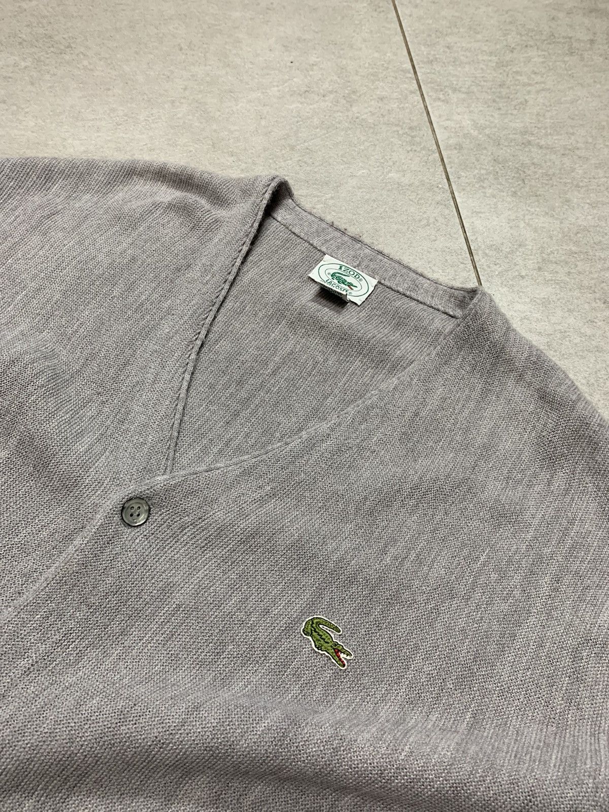 Lacoste 90s Vintage Izod x Lacoste Made in USA button up cardigan Size US XL / EU 56 / 4 - 3 Thumbnail
