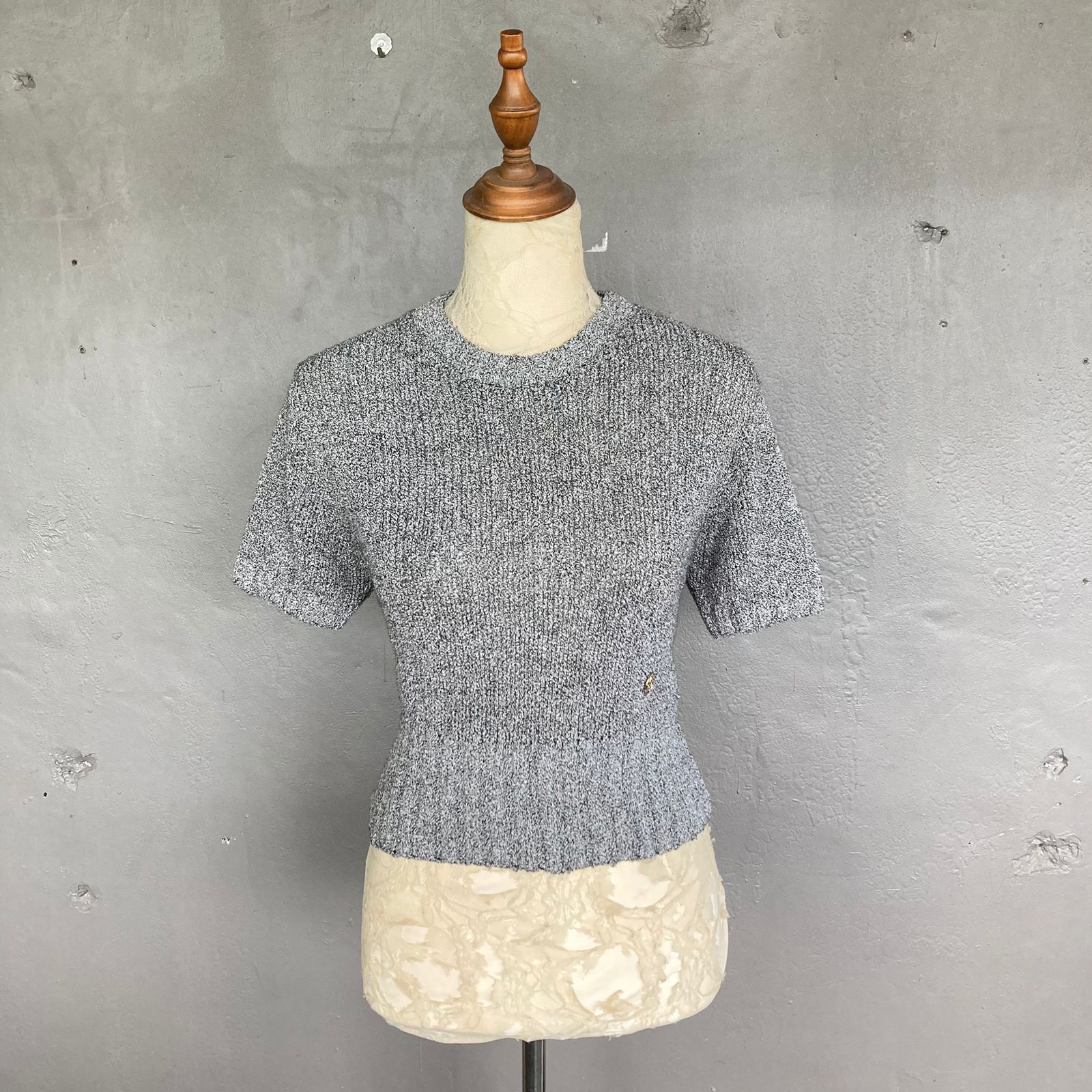 Marithe + Francois Girbaud Bouclé Knit Top Size S / US 4 / IT 40 - 2 Thumbnail