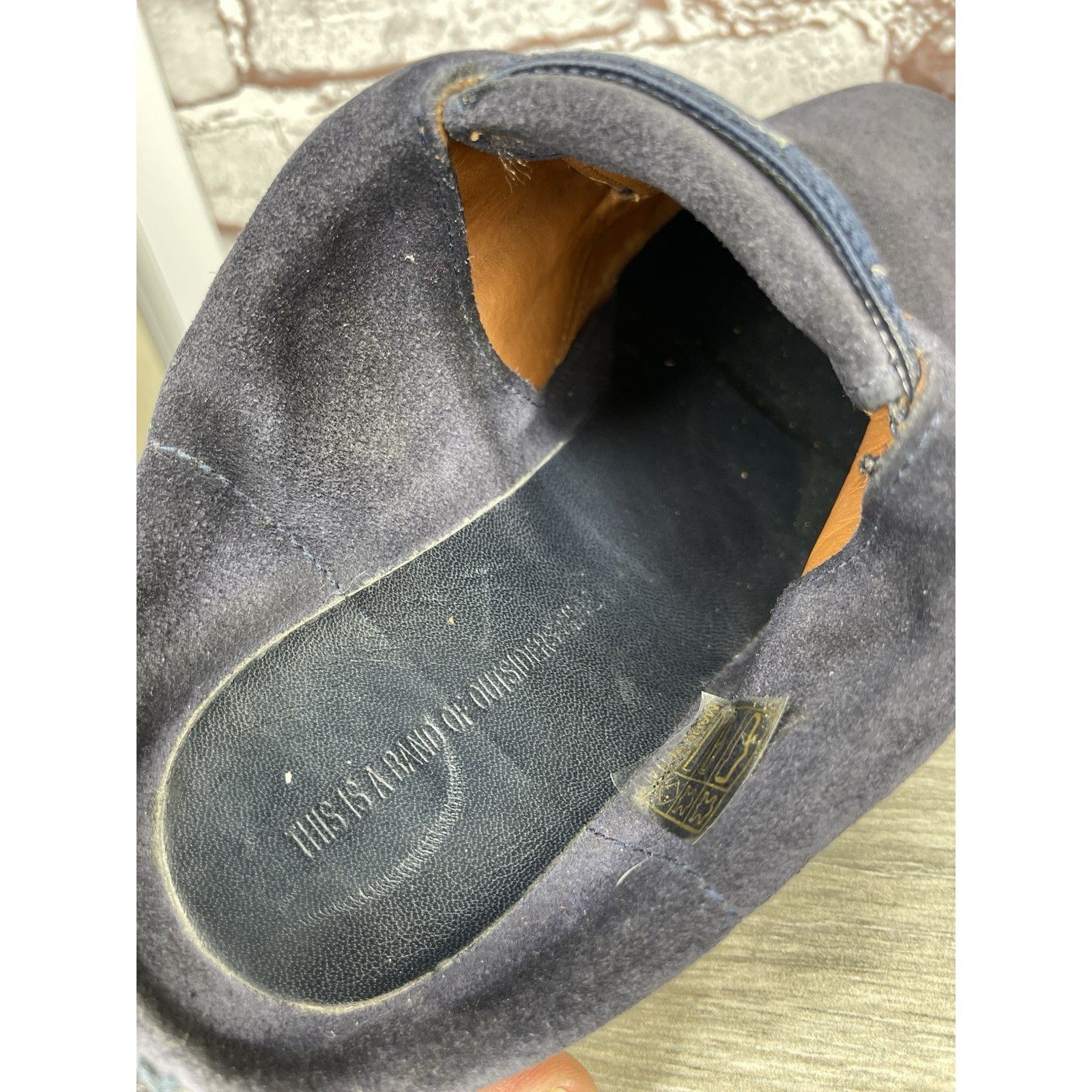 Band Of Outsiders Band of Outsiders Blue Suede Leather Gum Soles Mule Shoes Wo Size US 9.5 / IT 39.5 - 8 Thumbnail
