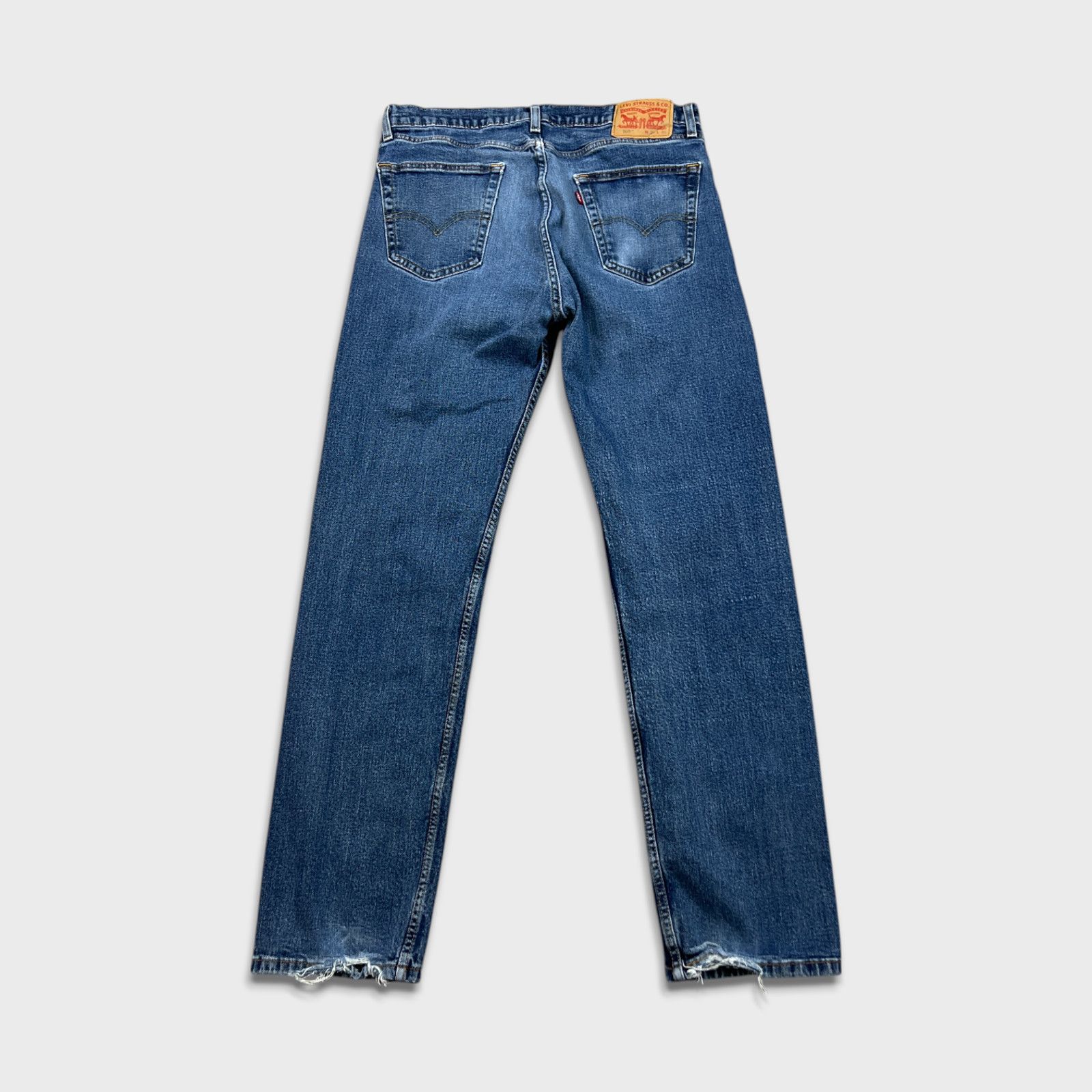 Levi's × Vintage Levi's 505 Jean 34x34 Regular Straight Leg Distressed Denim Size US 34 / EU 50 - 6 Thumbnail