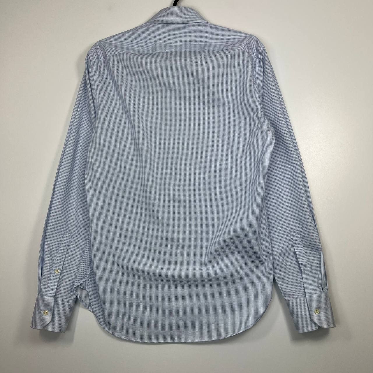 Boggi Boggi Milano Custom Fit Shirt Blue Mens Size M Size US M / EU 48-50 / 2 - 7 Thumbnail