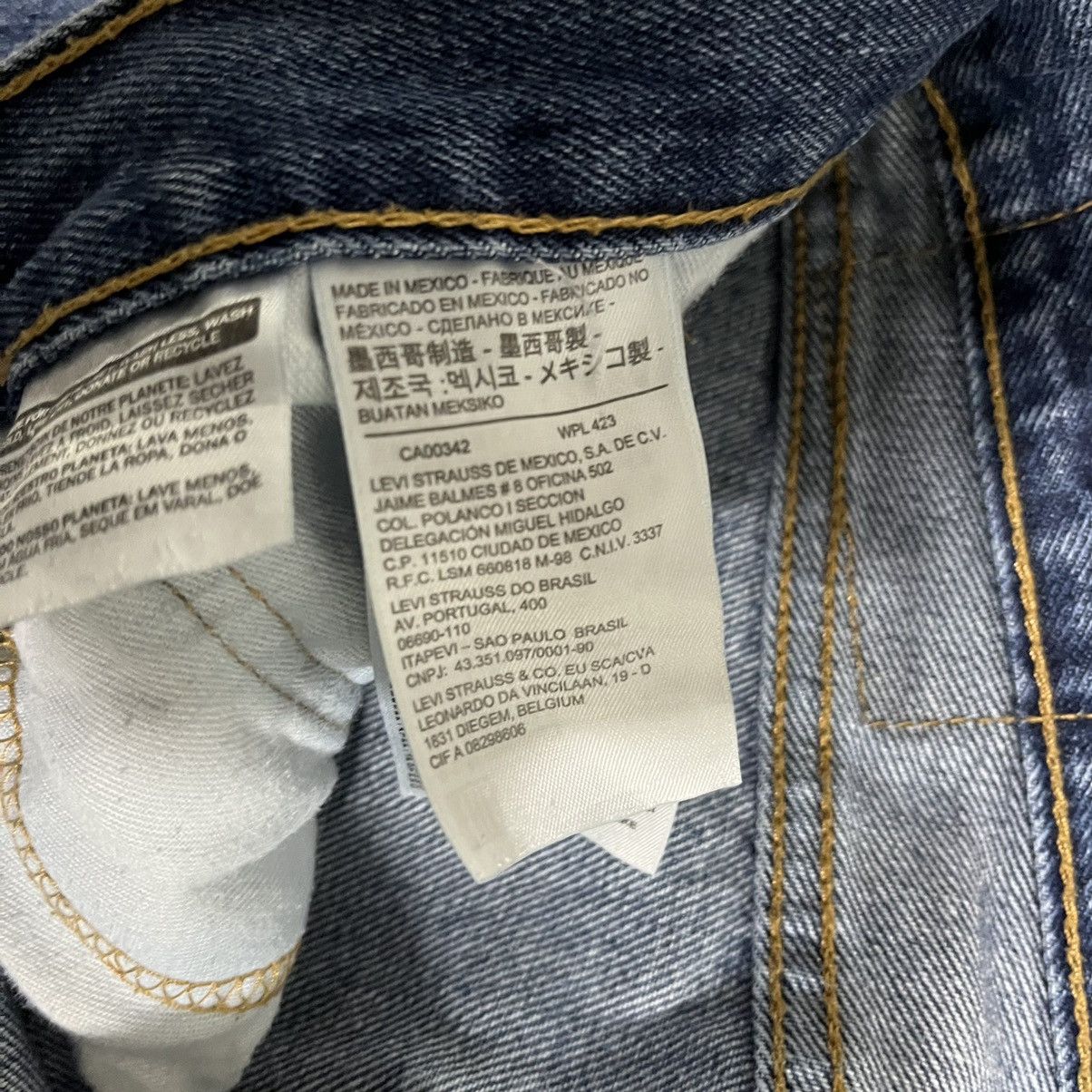 Levi's × Vintage Crazy Vintage Y2K Levi's 505 Faded Distressed Skater Jeans Size US 34 / EU 50 - 16 Thumbnail