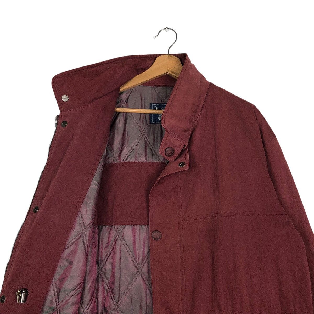 Burberry 📌Vintage Burberrys Button Jacket Biker Style Size US L / EU 52-54 / 3 - 13 Thumbnail