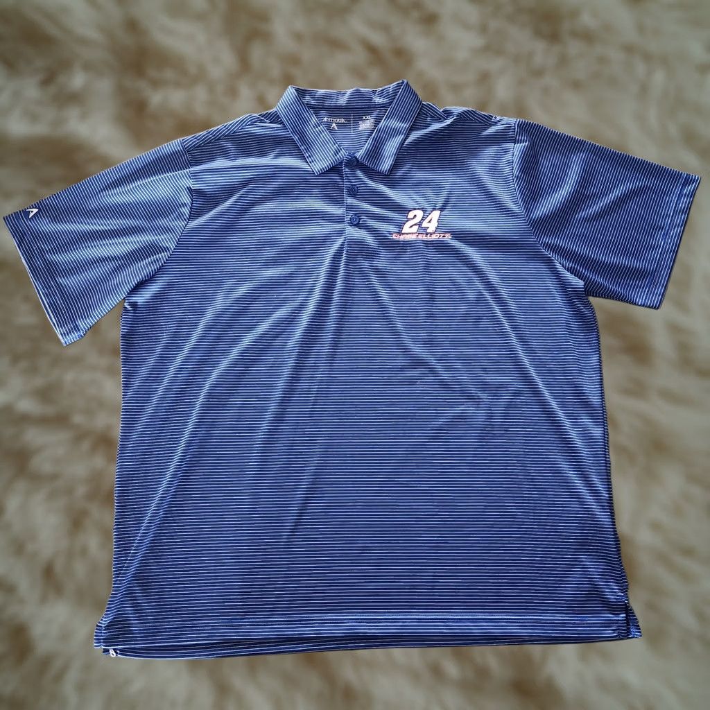 Vintage Antigua Chase Elliott Polo Shirt Mens 2XL Blue #24 NASCAR Performance Racing Size US XXL / EU 58 / 5 - 1 Thumbnail
