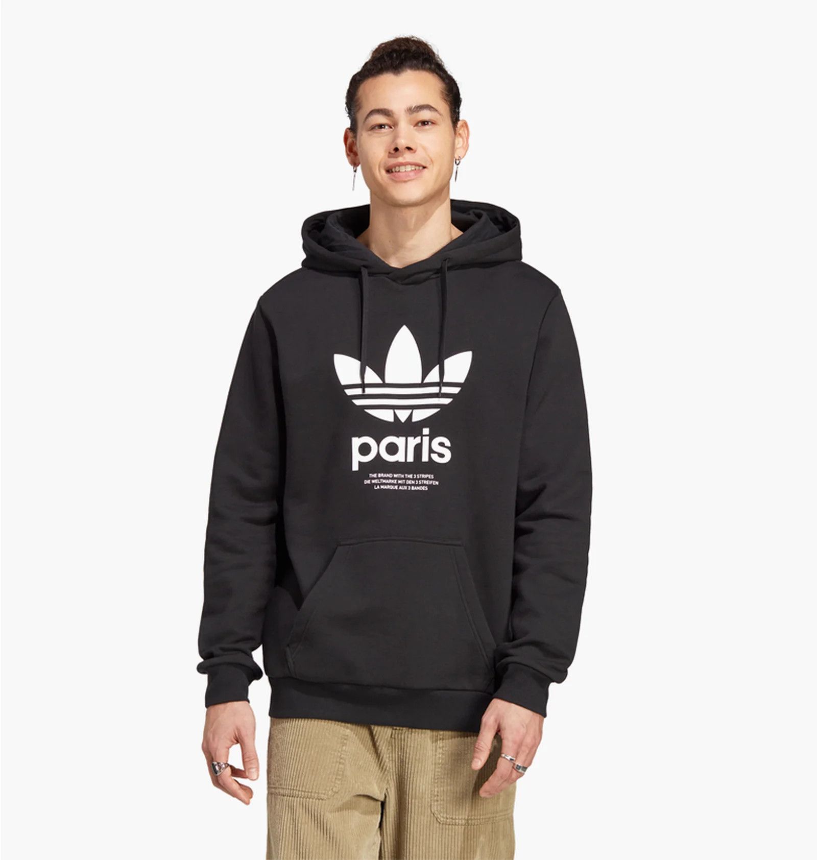 Adidas Adidas Icone Paris City Originals Hoodie Black Ip6535 XS Size US XS / EU 42 / 0 - 1 Thumbnail