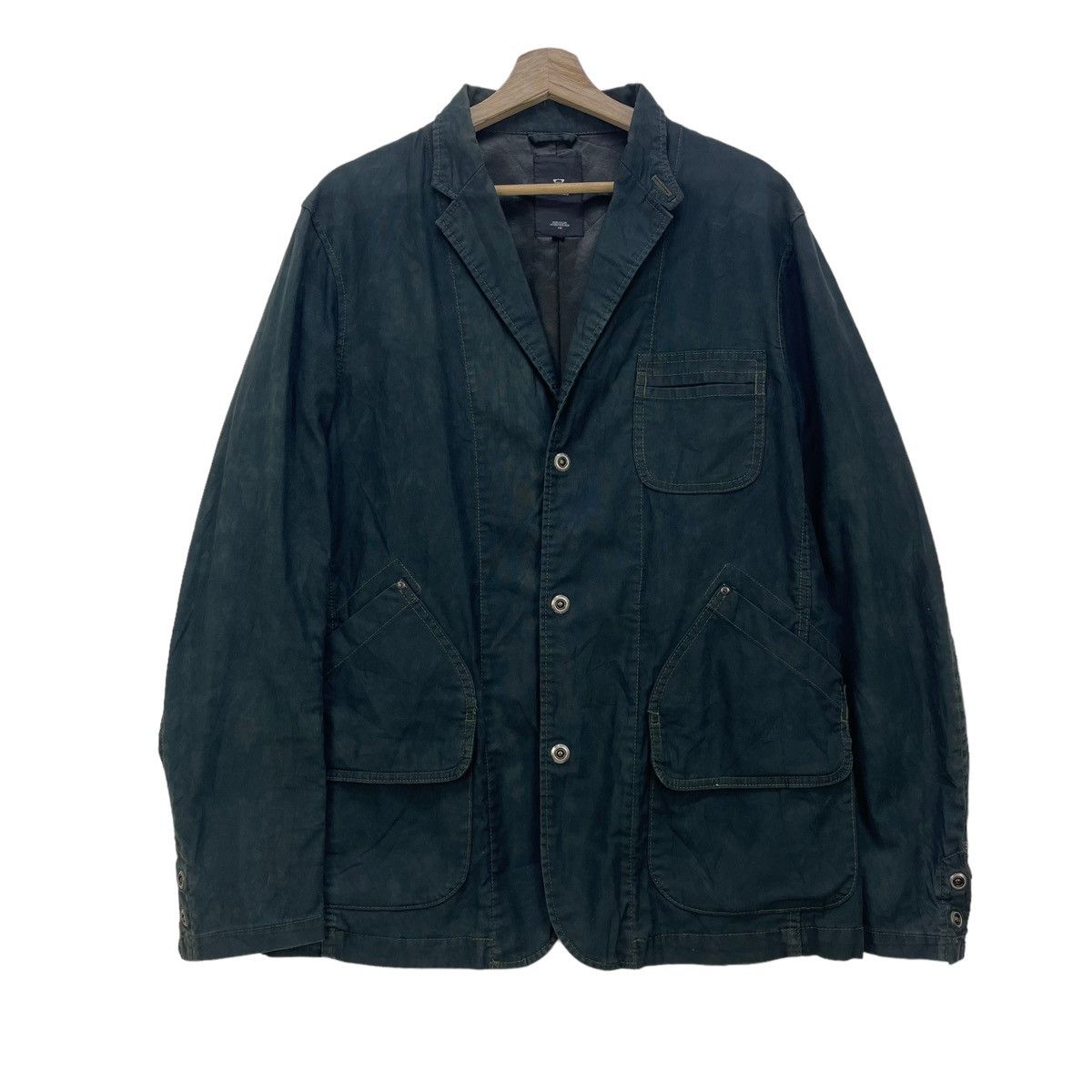 image of The Real Mccoys x Workers Vintage Hosu Atpd Jacket in Denim, Men's (Size Small)