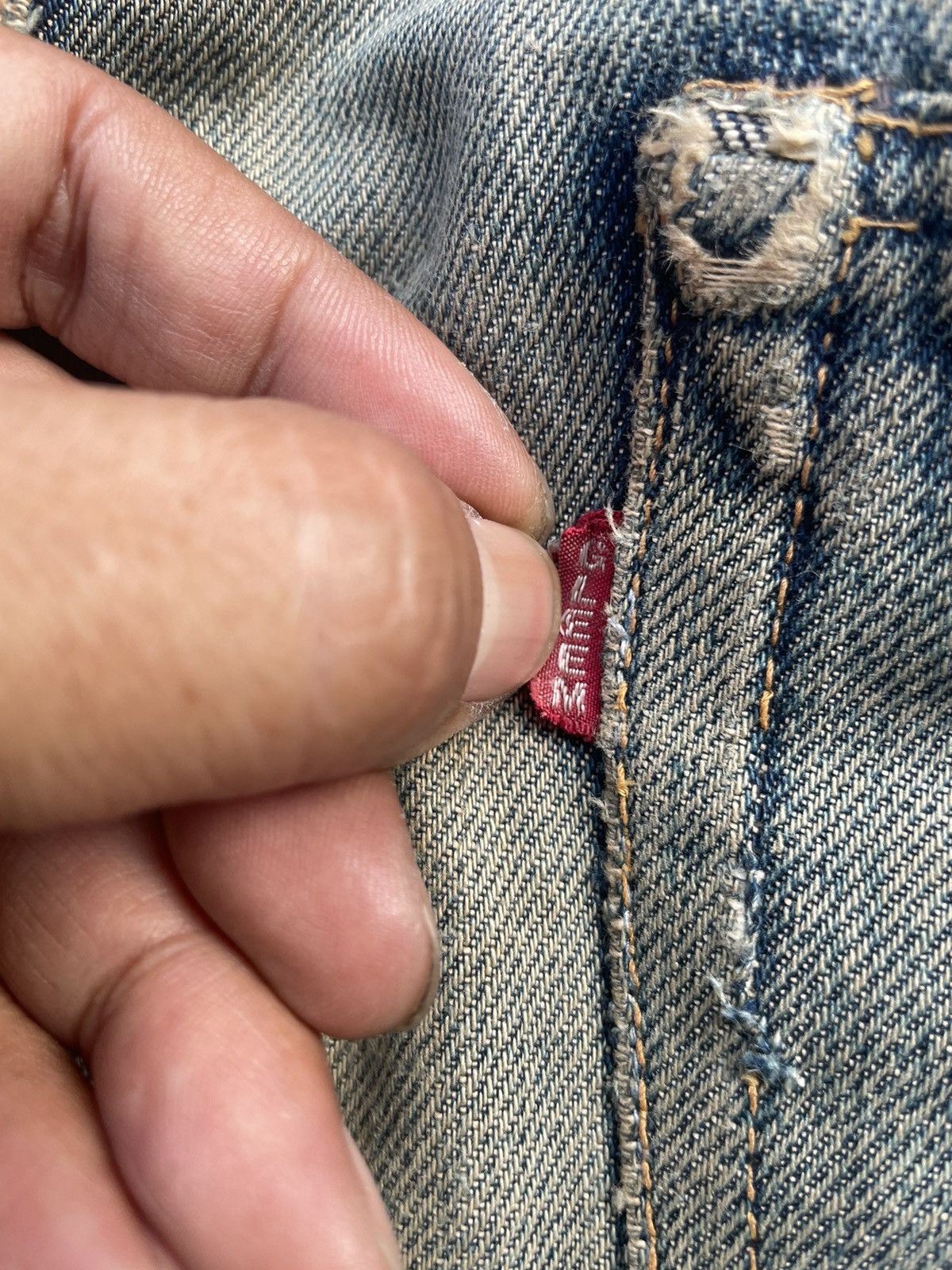 Japanese Brand × Vintage Vintage Gleem Selvedge Distresed Denim Size US 34 / EU 50 - 17 Thumbnail
