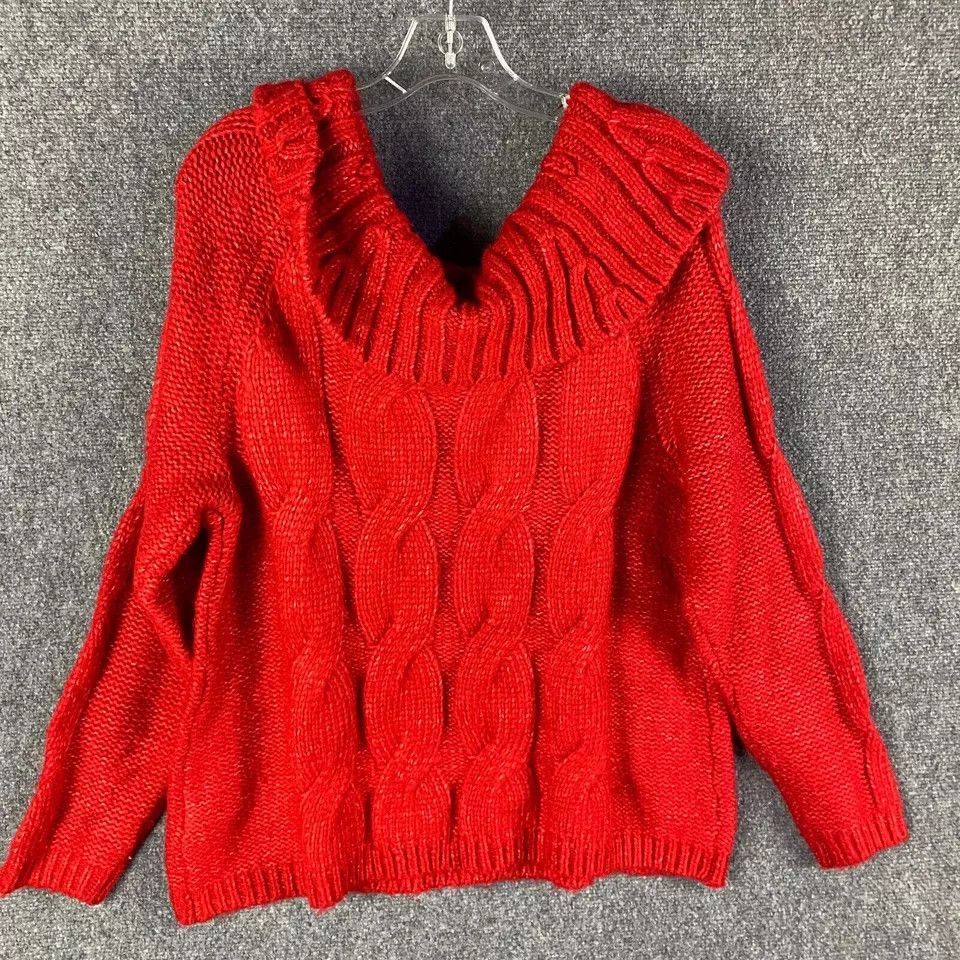 Other Soft Surroundings Sweater Women's XL Knit Cowl Neck Size XL / US 12-14 / IT 48-50 - 7 Thumbnail