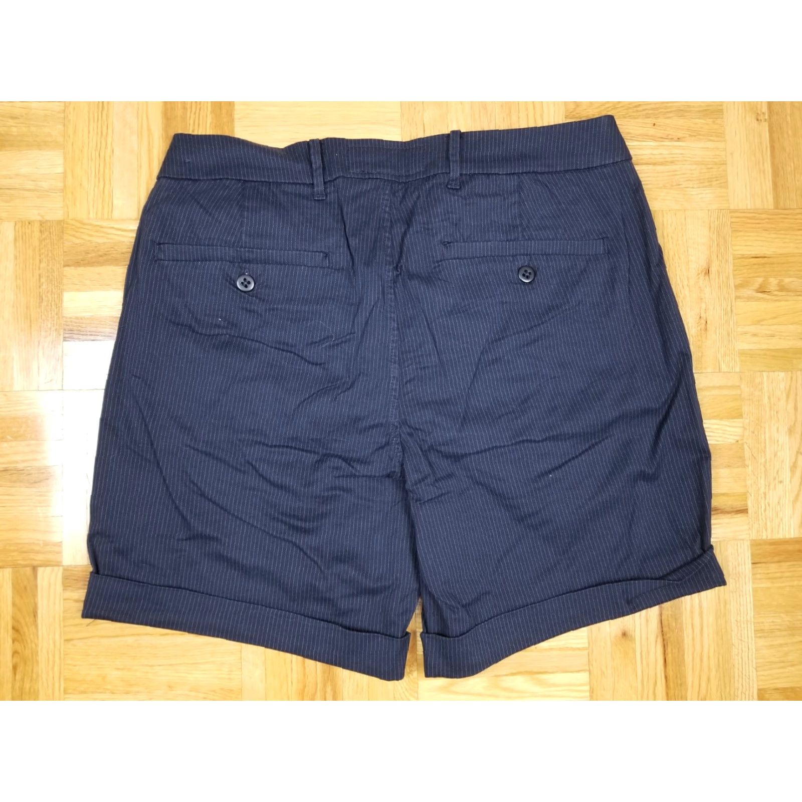 Abercrombie & Fitch NWOT ABERCROMBIE & FITCH NAVY STRIP SHORTS MEN'S 32 CHINO CANVAS LINED 32 INCH OUTSIDE LEG 17 INCH Navy Striped? Size US 32 / EU 48 - 3 Thumbnail
