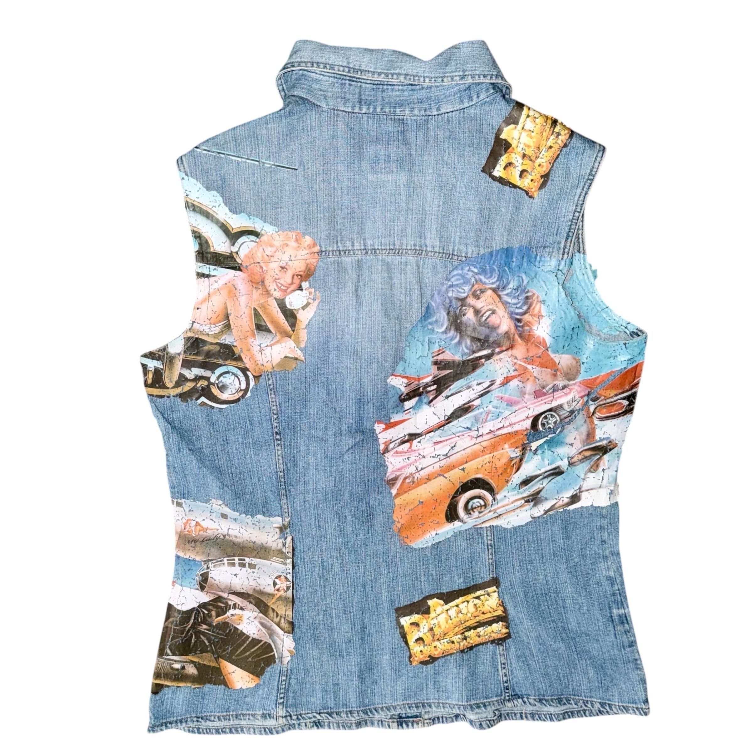 Dolce & Gabbana DOLCE&GABBANA AW2004 DENIM VEST Size US XL / EU 56 / 4 - 2 Thumbnail