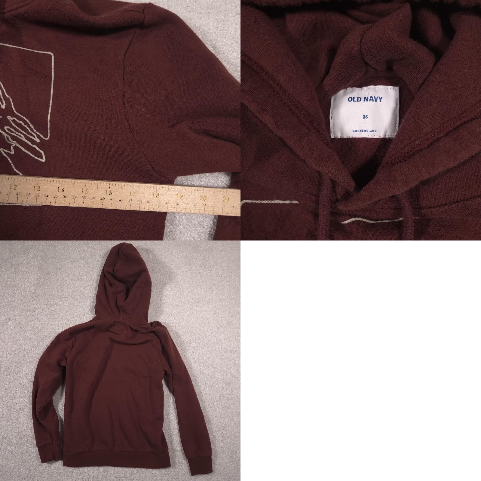 Old Navy Old Navy Hoodie Womens XS Pullover Fleece Sweatshirt Mountain Graphic Outdoor Size XS / US 0-2 / IT 36-38 - 8 Thumbnail
