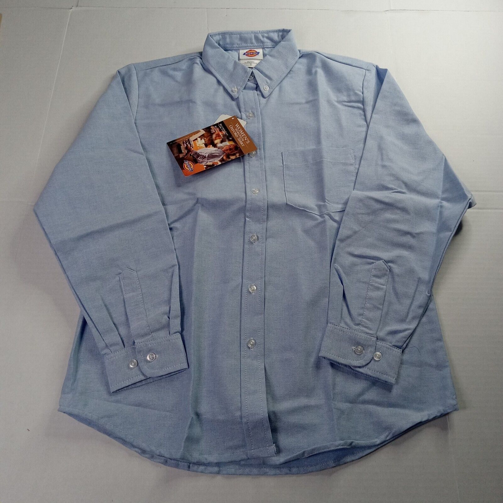 Dickies Vintage Dickies Womens Blue Oxford Button Work Shirt Size 10 Size L / US 10 / IT 46 - 1 Thumbnail