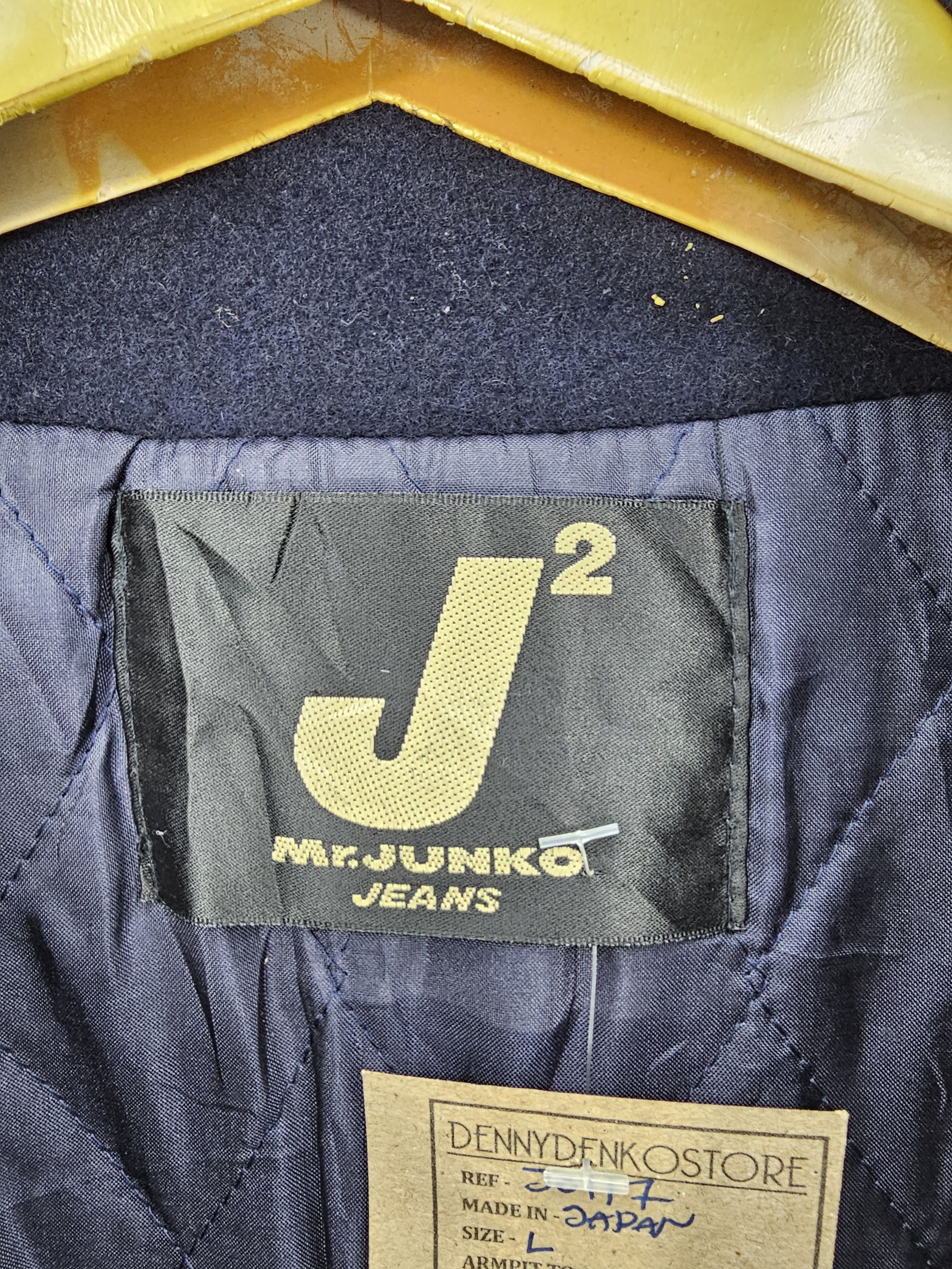 Mr. Junko Vintage MR. JUNKO Jeans Knit Wool Retro Style Jacket J0117 Size US L / EU 52-54 / 3 - 11 Thumbnail