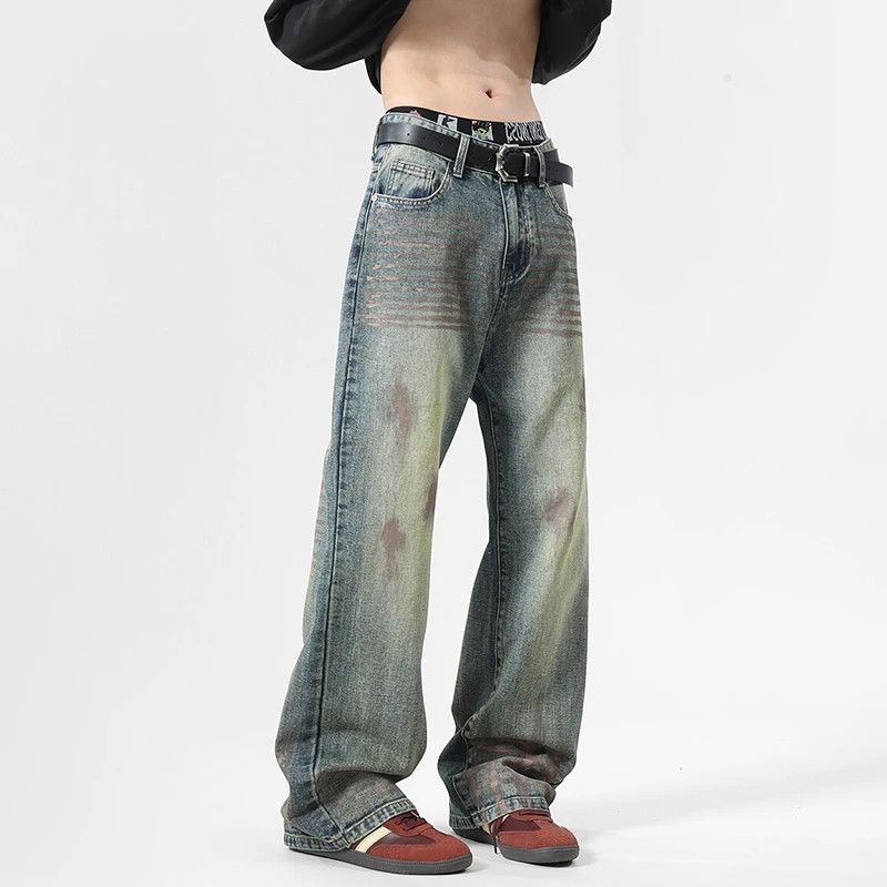 Japanese Brand × Jean Denim trousers new splash ink glitter design Size US 30 / EU 46 - 4 Thumbnail