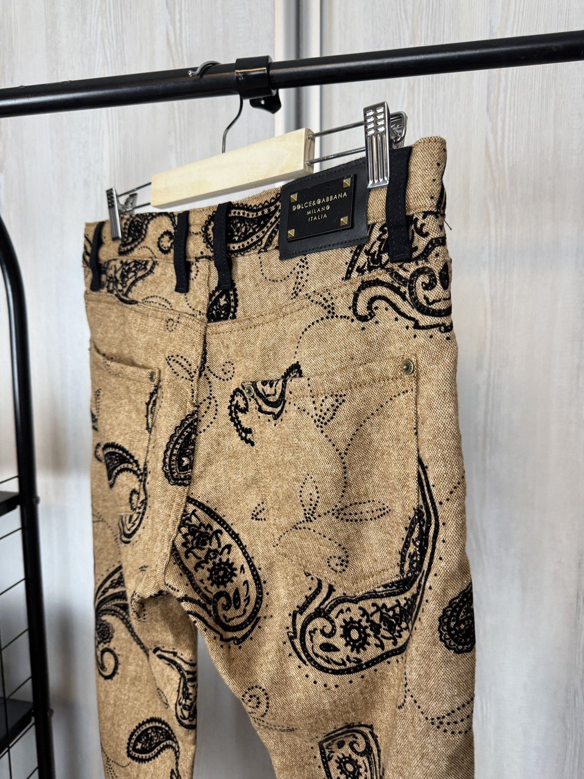 Dolce & Gabbana Dolce & Gabbana luxury paisley monogram pattern pants Size 30" / US 8 / IT 44 - 8 Thumbnail