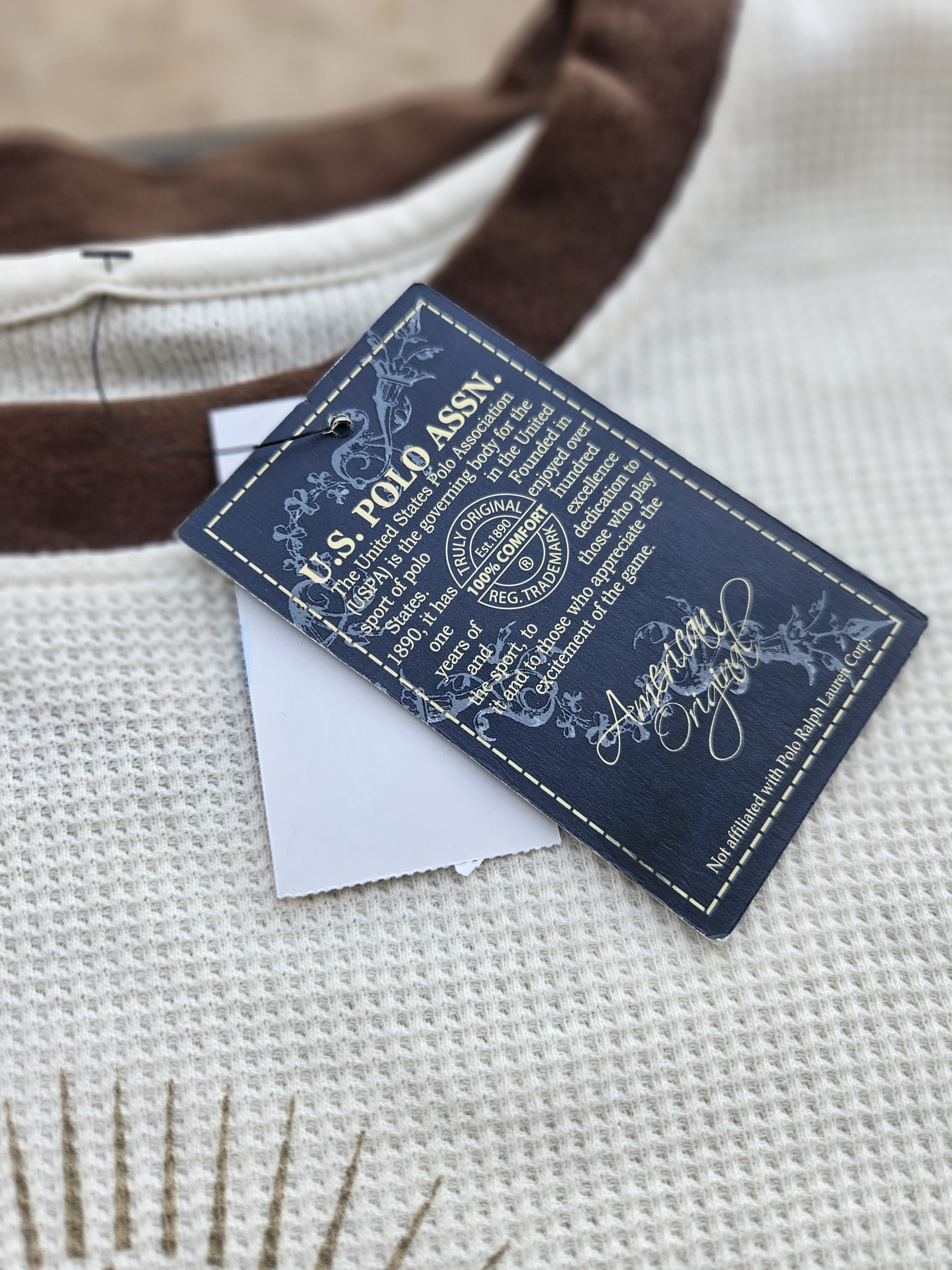 U.S. Polo Assn. U.S Polo Assn. Y2K NWT Crewneck Thermal Sweater Size US XL / EU 56 / 4 - 4 Thumbnail
