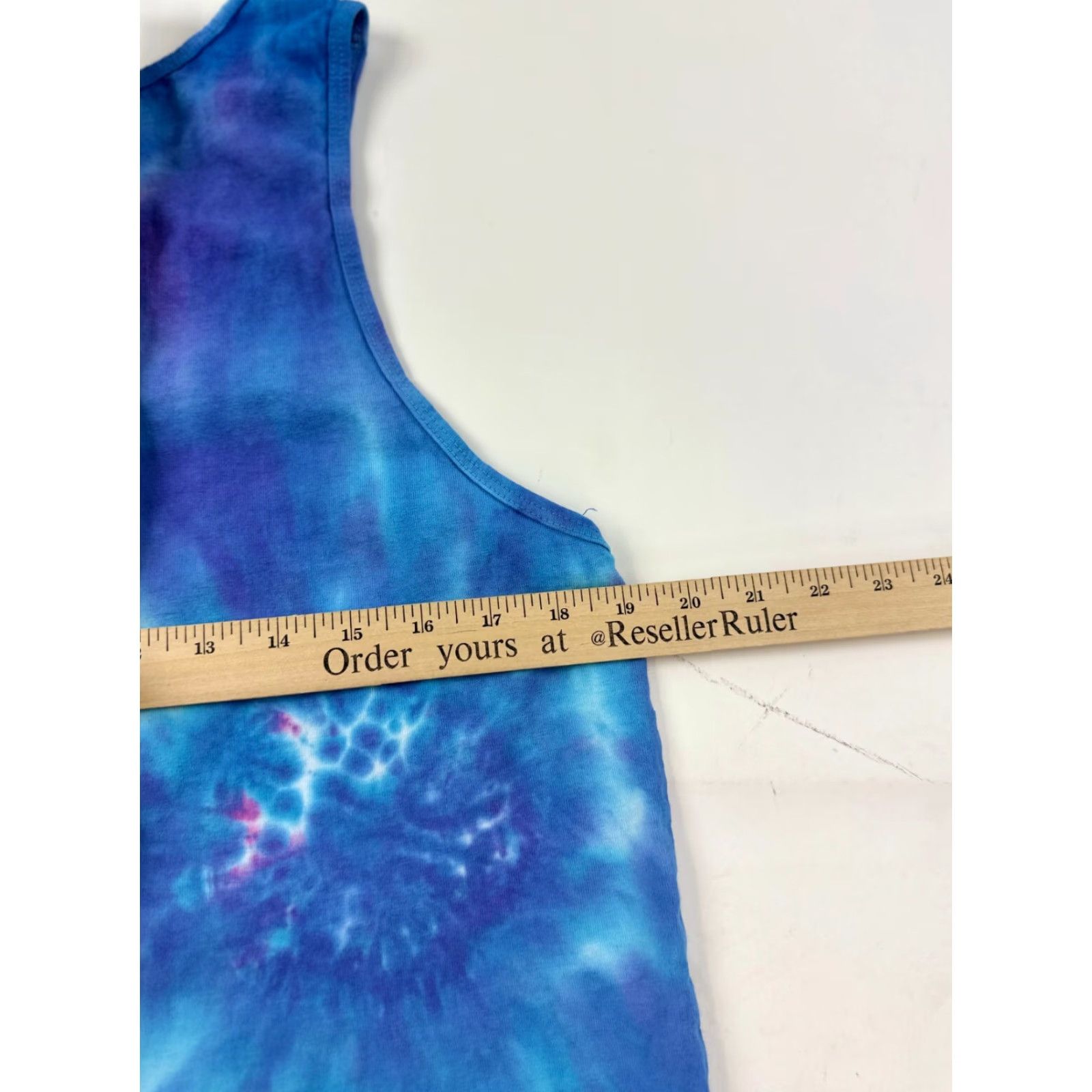 Spell Acid Rap Shirt Mens Small Blue Custom Tie Dye Tank Top Sleeveless Size US S / EU 44-46 / 1 - 6 Thumbnail