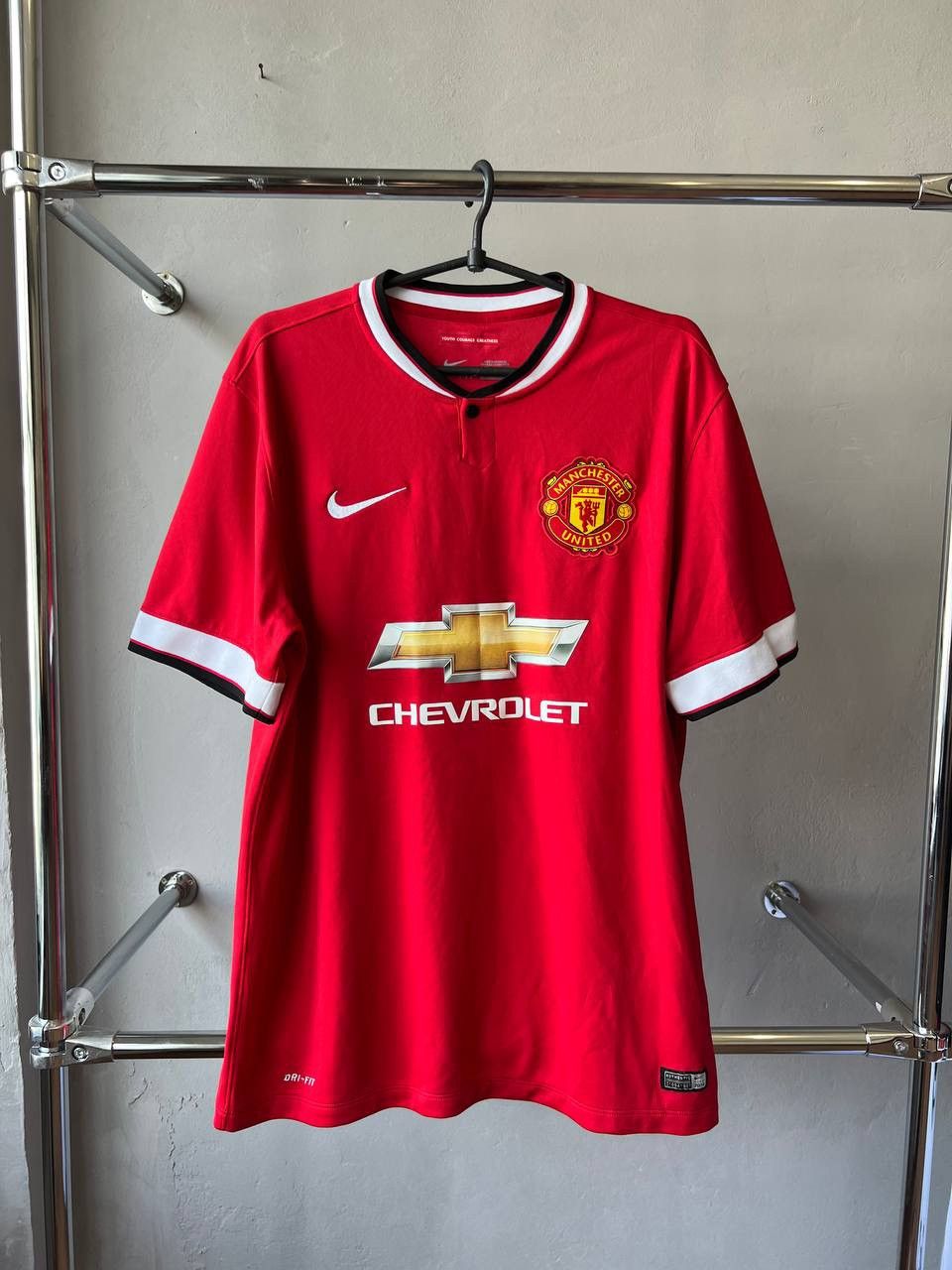 Nike 2014/15 MANCHESTER UNITED HOME SOCCER JERSEY FOOTBALL SHIRT Size US L / EU 52-54 / 3 - 3 Thumbnail