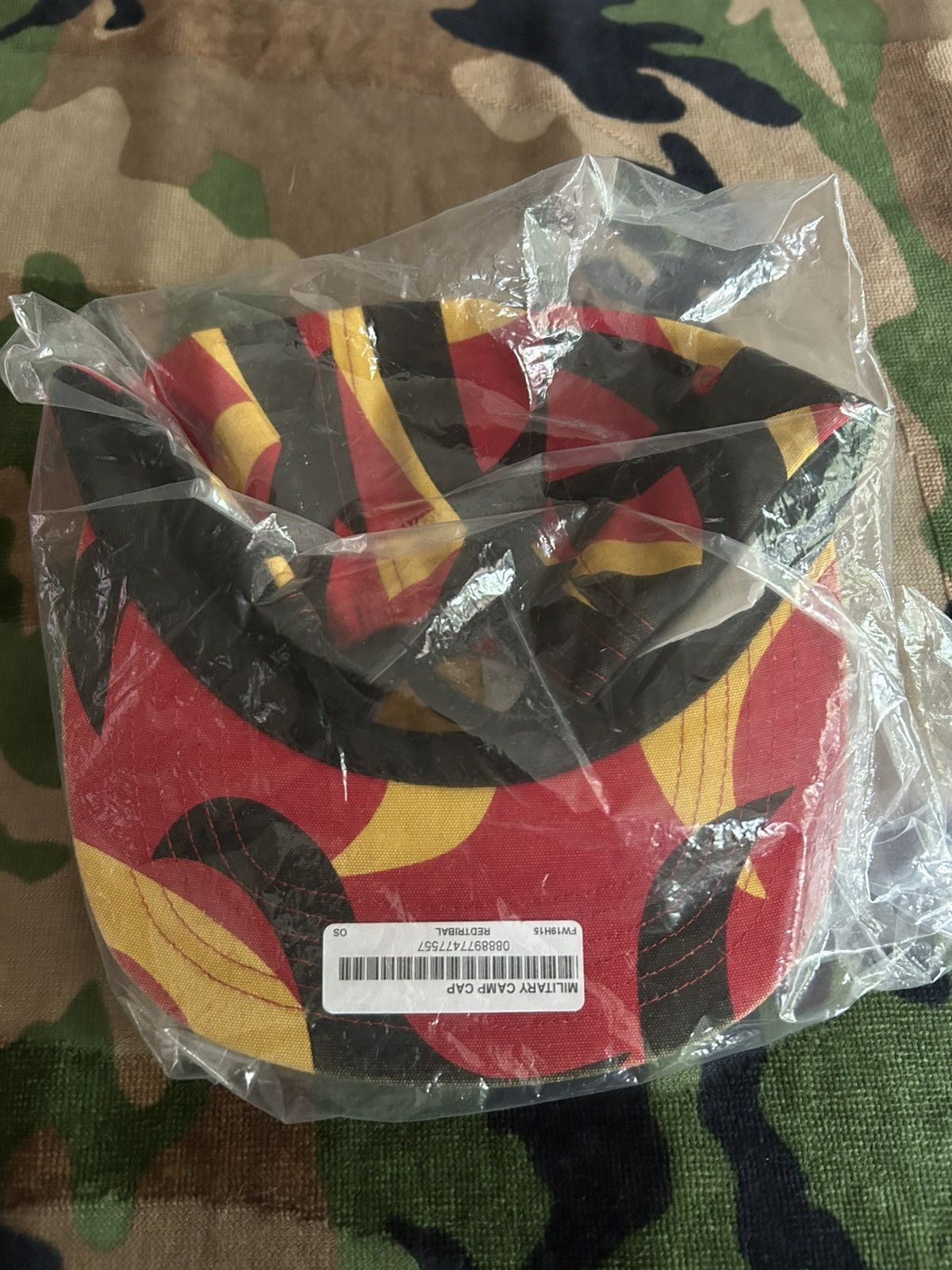 Supreme Supreme Military Camp Cap Red Tribal FW19 Size ONE SIZE - 4 Thumbnail