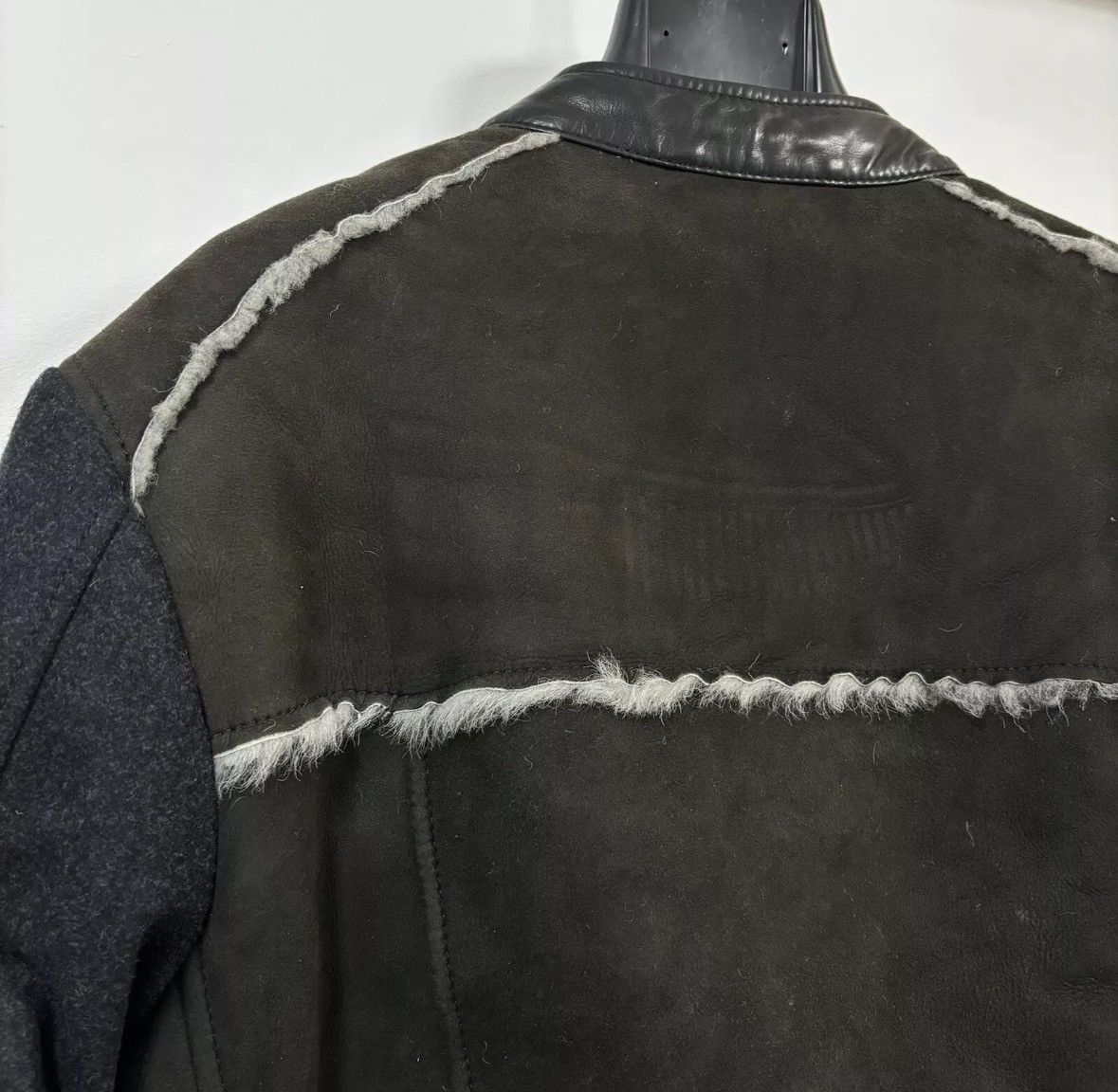 Lanvin Lanvin Lambskin Shearling Leather Jacket Anthracite Size 46 Size US S / EU 44-46 / 1 - 8 Thumbnail