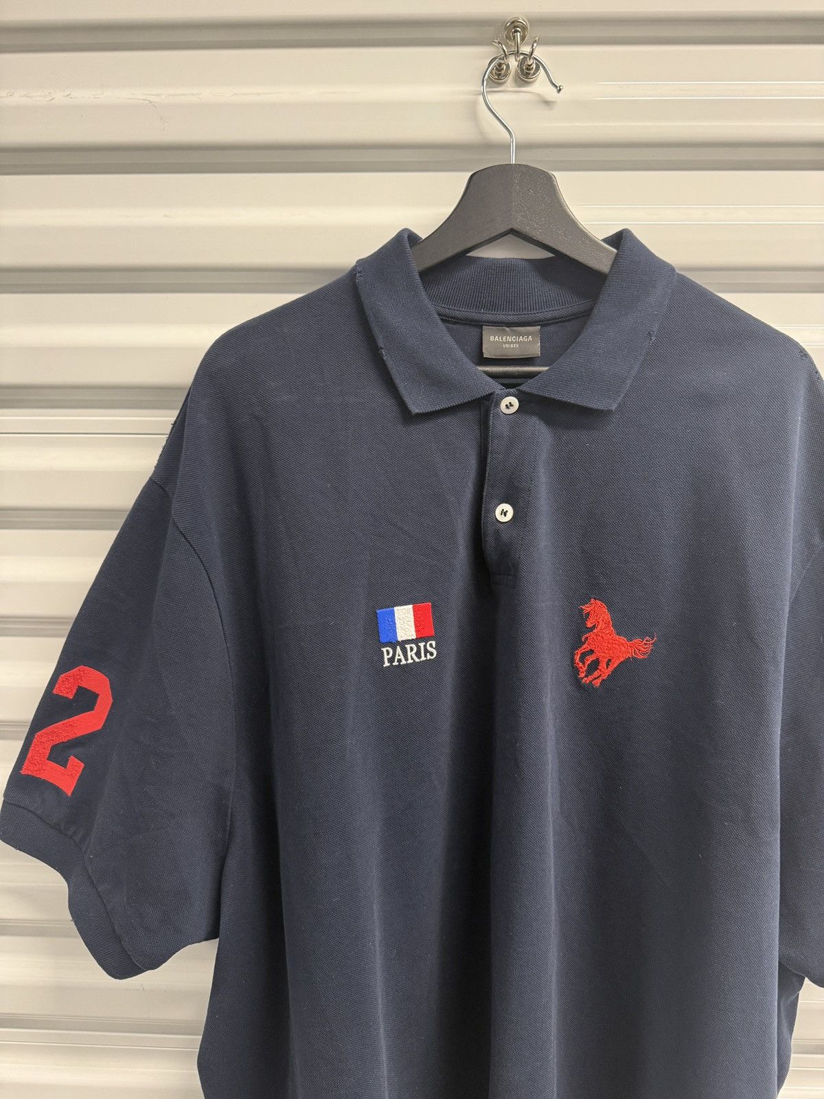Balenciaga FW22 Balenciaga Paris Pony Polo Size US S / EU 44-46 / 1 - 3 Thumbnail