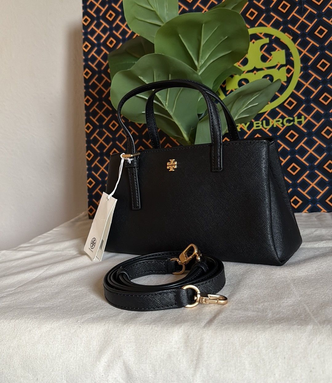 Tory Burch New, authentic tory burch black tote bag , crossbody Size ONE SIZE - 3 Thumbnail