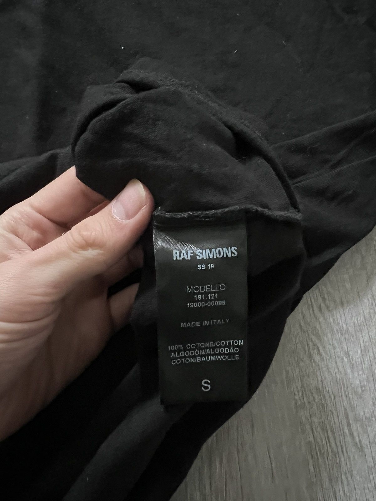 Raf Simons Raf Simons black Bald Head Fit Tee oversize SS19 Size US S / EU 44-46 / 1 - 6 Thumbnail