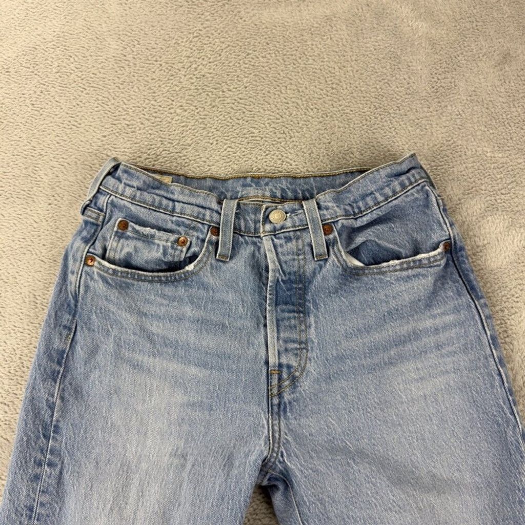 Levi's Levi's 501S Women's Size 26 x 28 Light Blue Denim Distressed Size 26" / US 2 / IT 38 - 13 Thumbnail