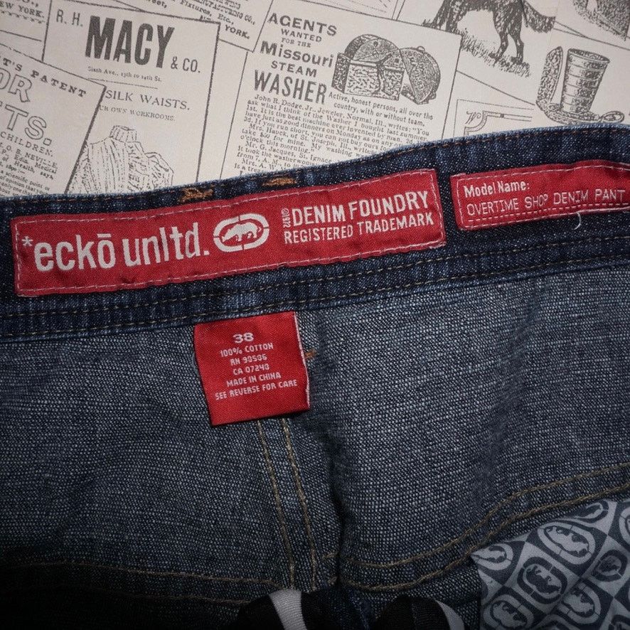 Ecko Unltd. 38 - Vintage Y2K Ecko UNLTD. denim baggy hip hop 2000s pants Size US 38 / EU 54 - 3 Thumbnail