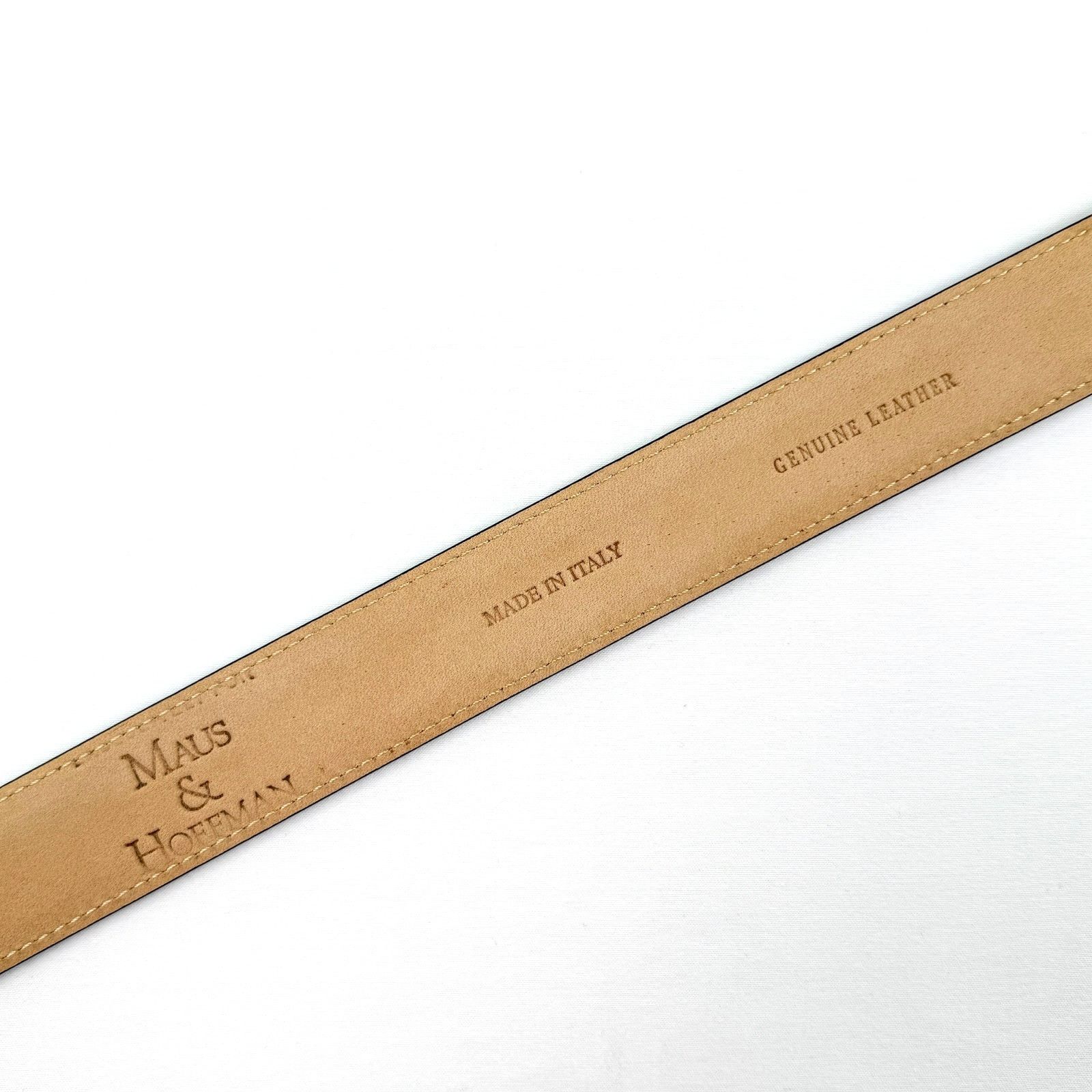 Maus & Hoffman Maus & Hoffman Leather Belt Tan Made in Italy Size 34 Size 34 - 2 Thumbnail