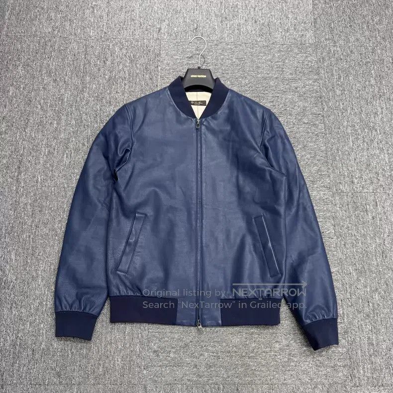 Loro Piana Loro Piana Deep Blue Leather Jacket Size US S / EU 44-46 / 1 - 1 Thumbnail