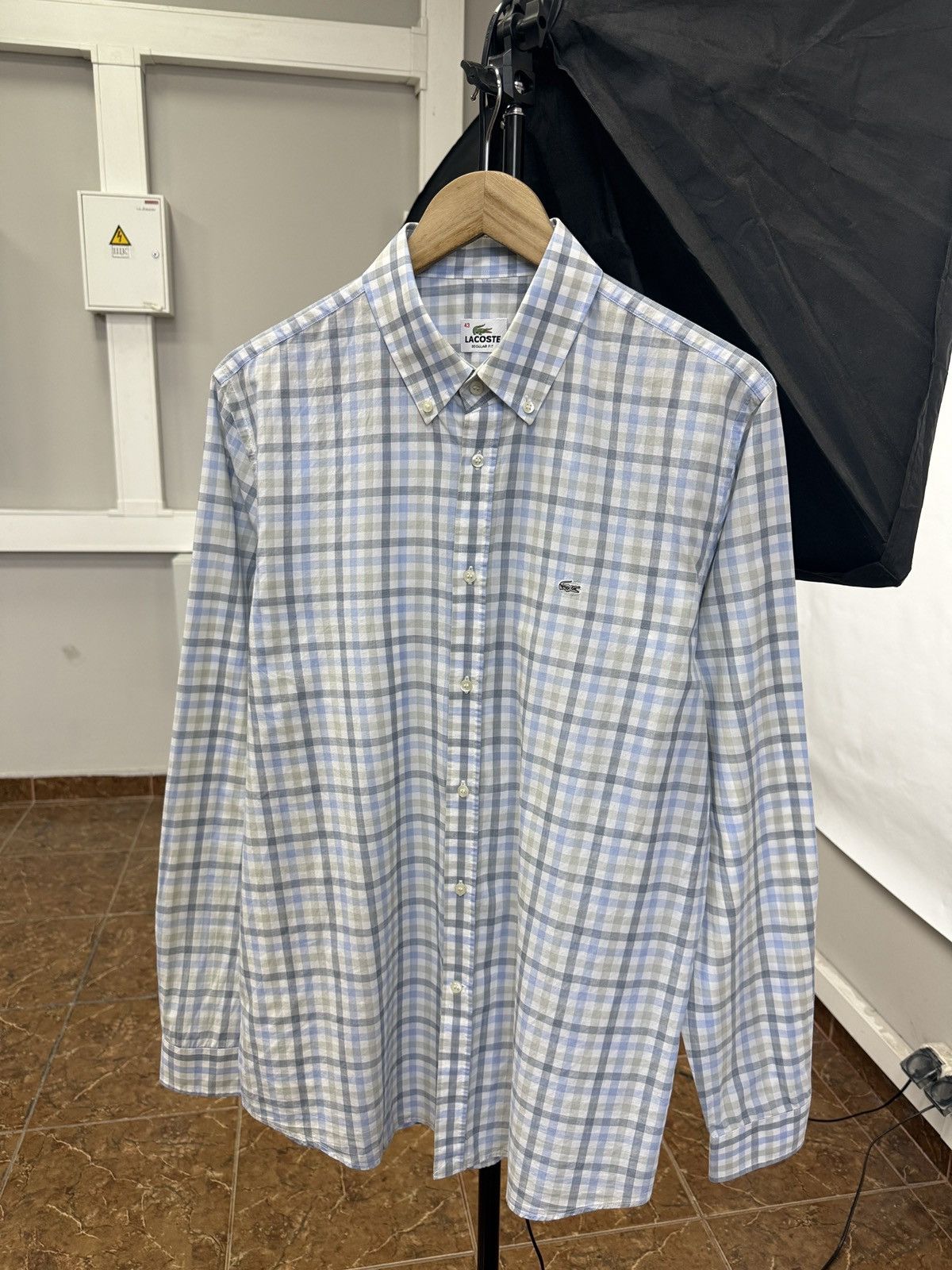 Lacoste 🇫🇷 Vintage 90s Lacoste Regular Fit Shirt Made in France Retro Size US L / EU 52-54 / 3 - 1 Thumbnail