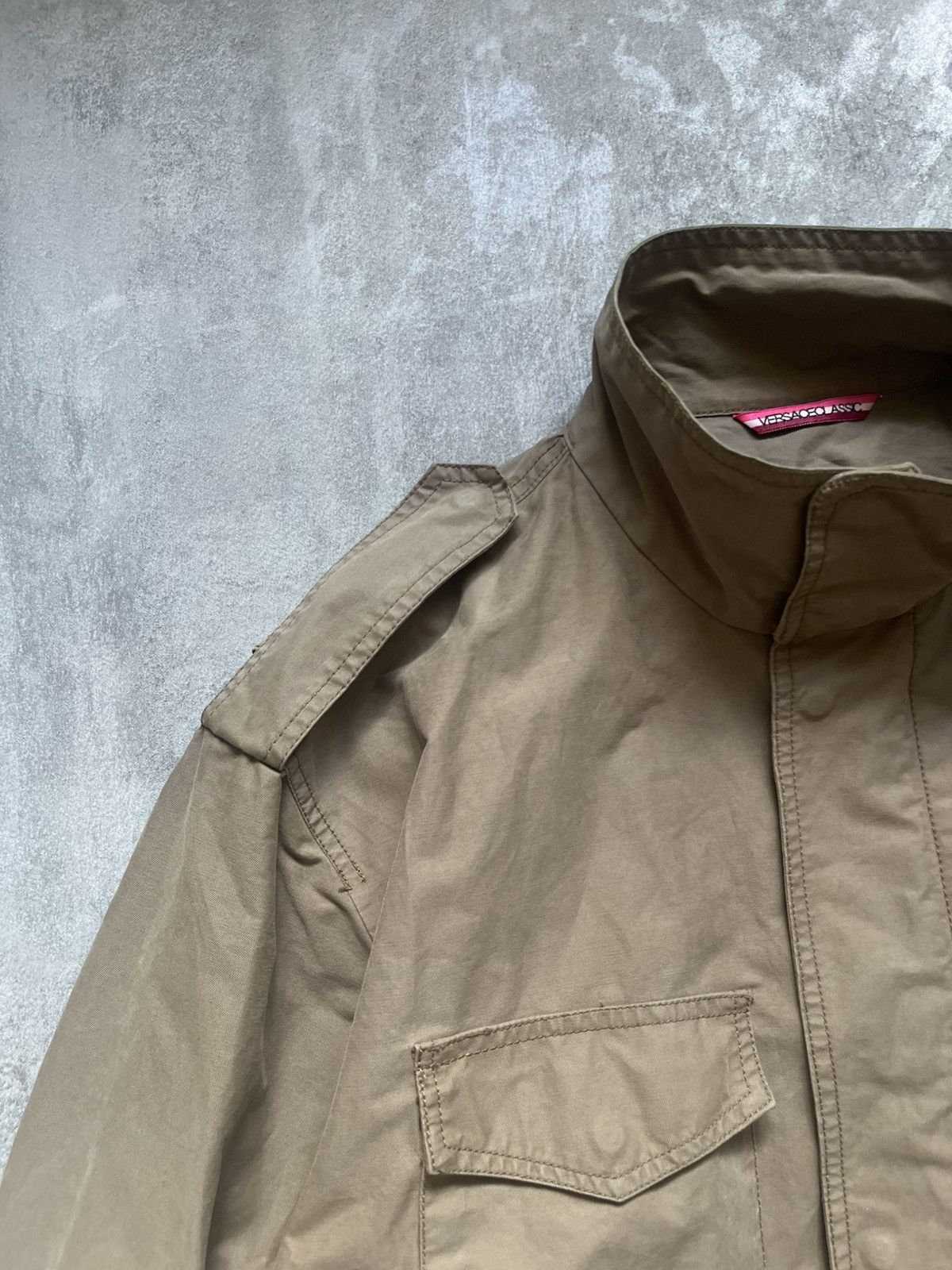 Versace Versace Classic Beige Multipocket Workwear Zip Up Jacket 54 Size US L / EU 52-54 / 3 - 4 Thumbnail