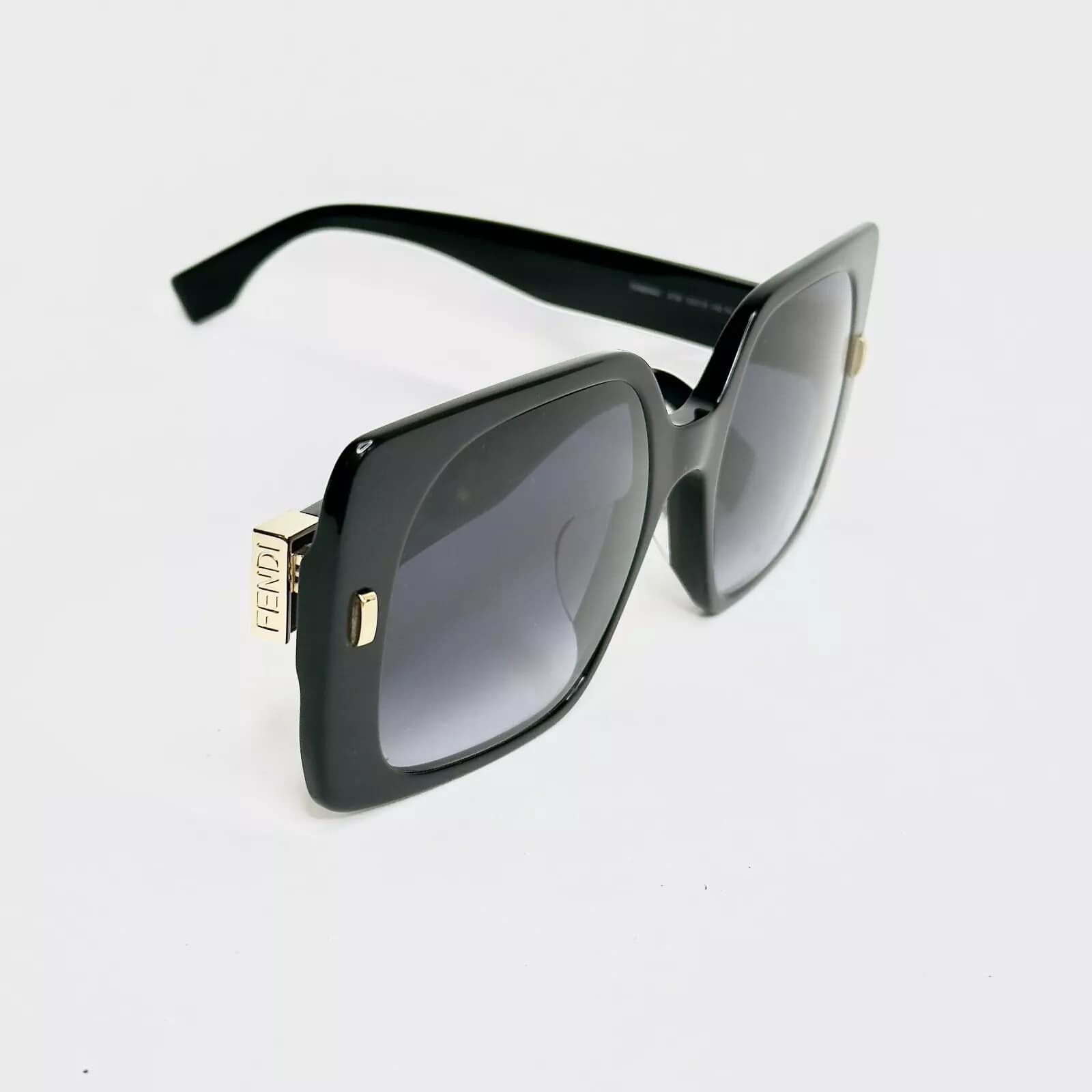 Fendi FENDI FIRST 40036 Black Logo Fashion Sunglasses FE40036U 01W Size ONE SIZE - 10 Thumbnail