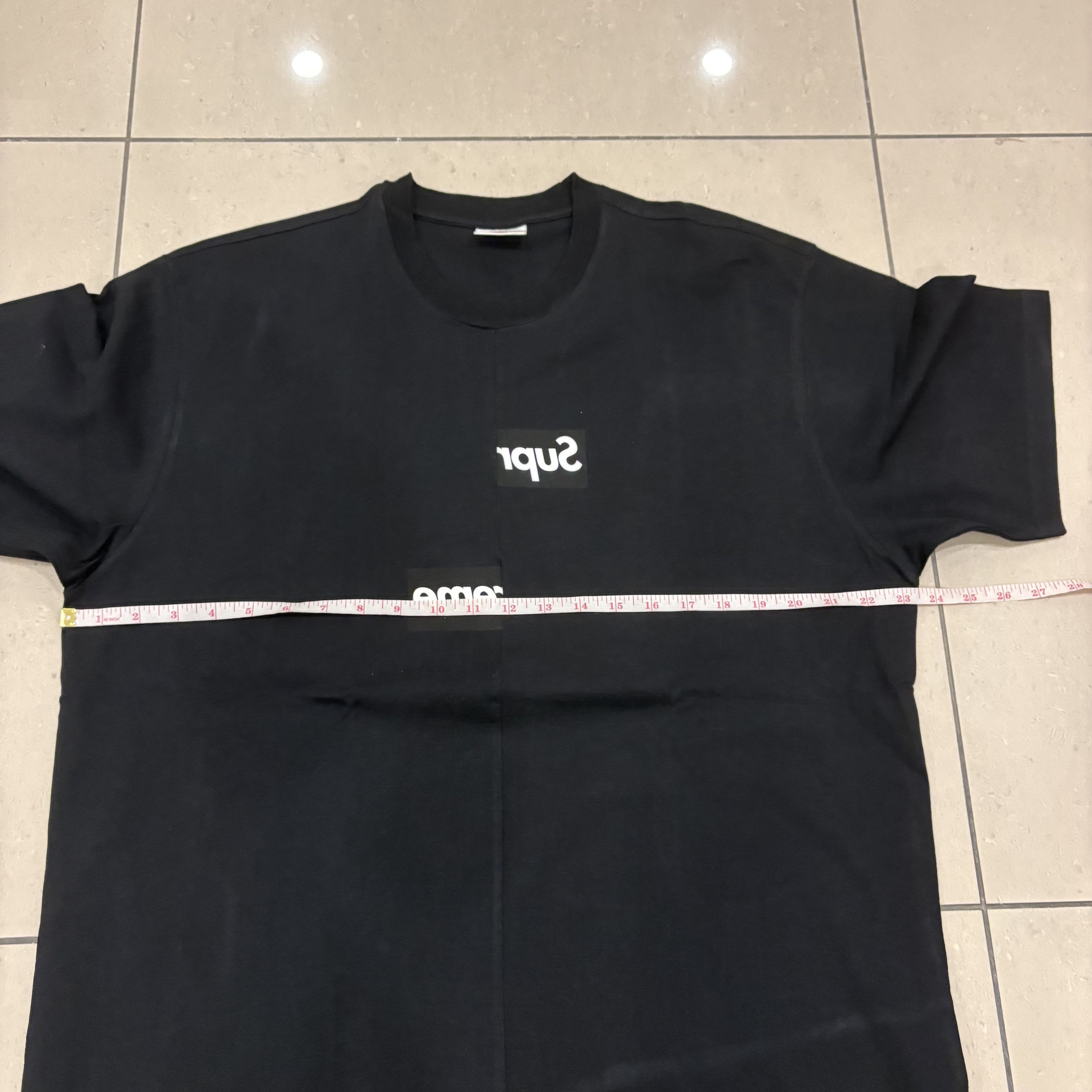 Comme des Garcons SHIRT × Supreme Supreme x Comme des Garcons Split Box Logo T-Shirt Size US XL / EU 56 / 4 - 6 Thumbnail