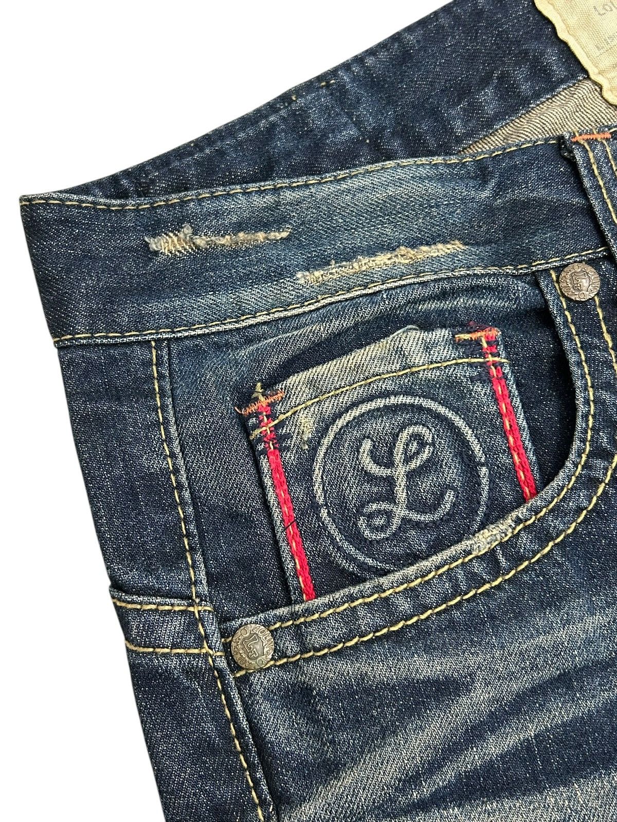 Obelisk Lolita Concert Club Buckle Strap Patch Back Mud Washed Size US 33 - 9 Thumbnail