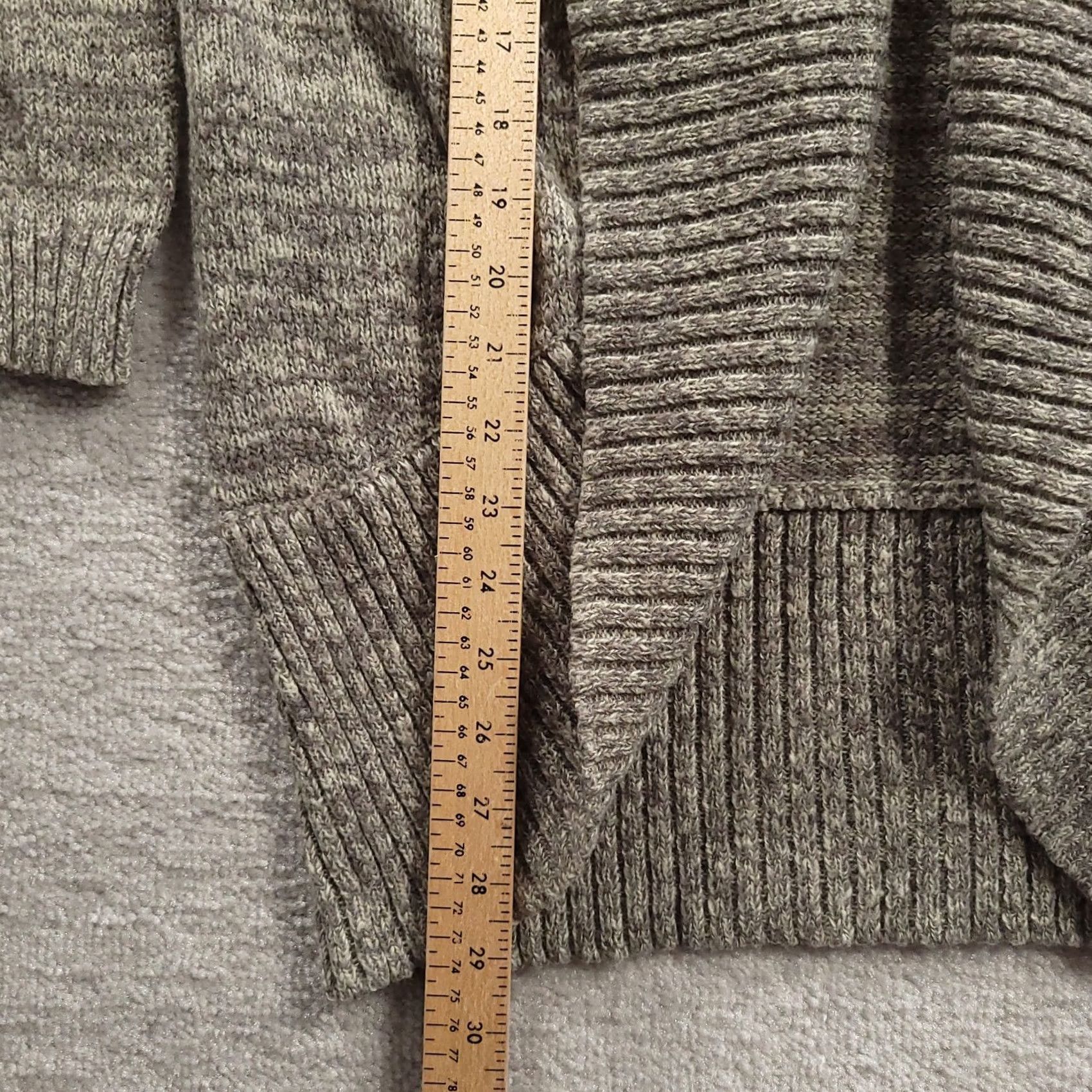 Vintage VINTAGE ModCloth Womens Open Cardigan Knit Heather Gray Sz Small Shawl Collar Size S / US 4 / IT 40 - 6 Thumbnail