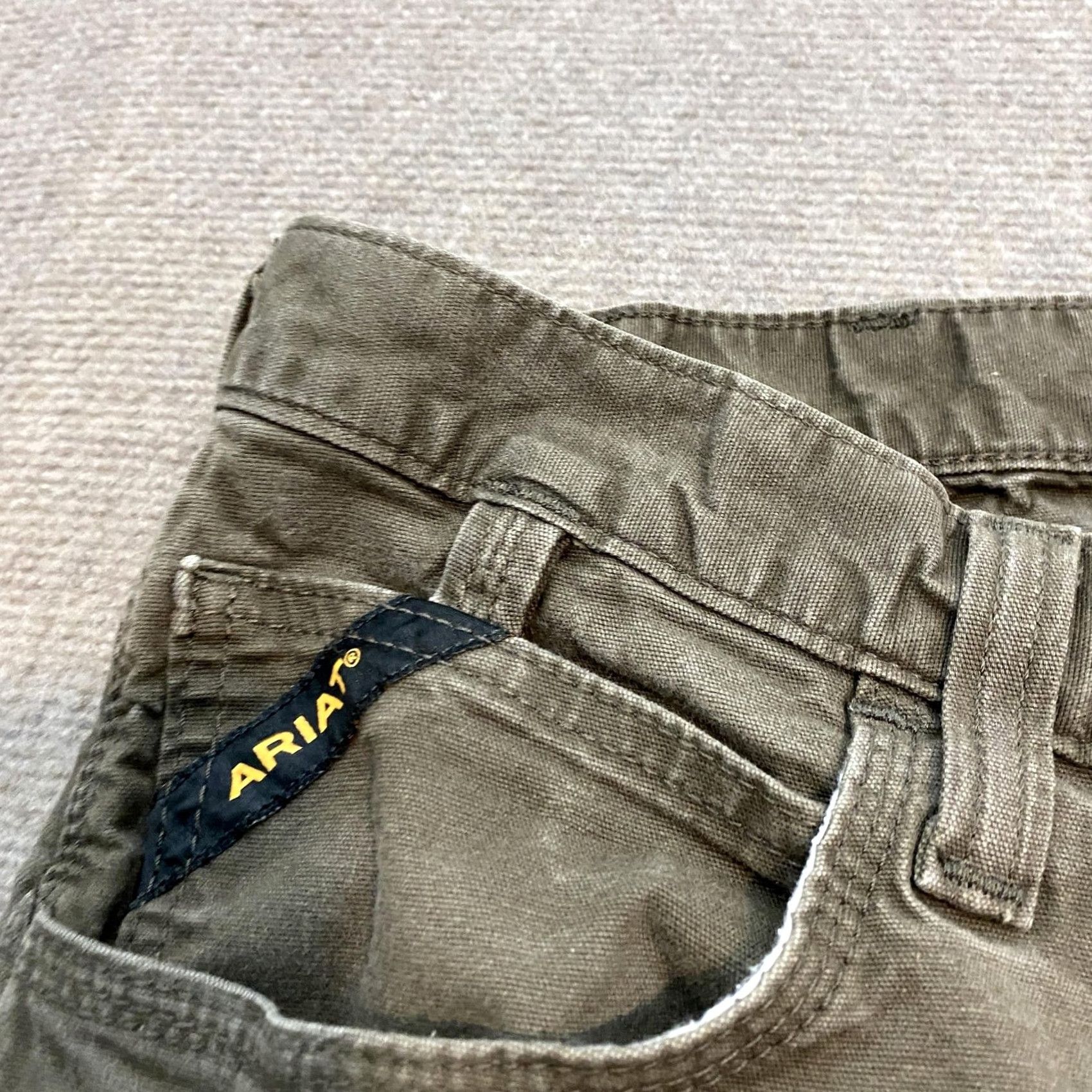 Ariat Ariat Rebar M4 Pants Mens 48 Carpenter Canvas Workwear Stretch Green 32 Inseam 5-Pocket Relaxed Straight Quality Work Pants Mens Size US 32 / EU 48 - 4 Thumbnail