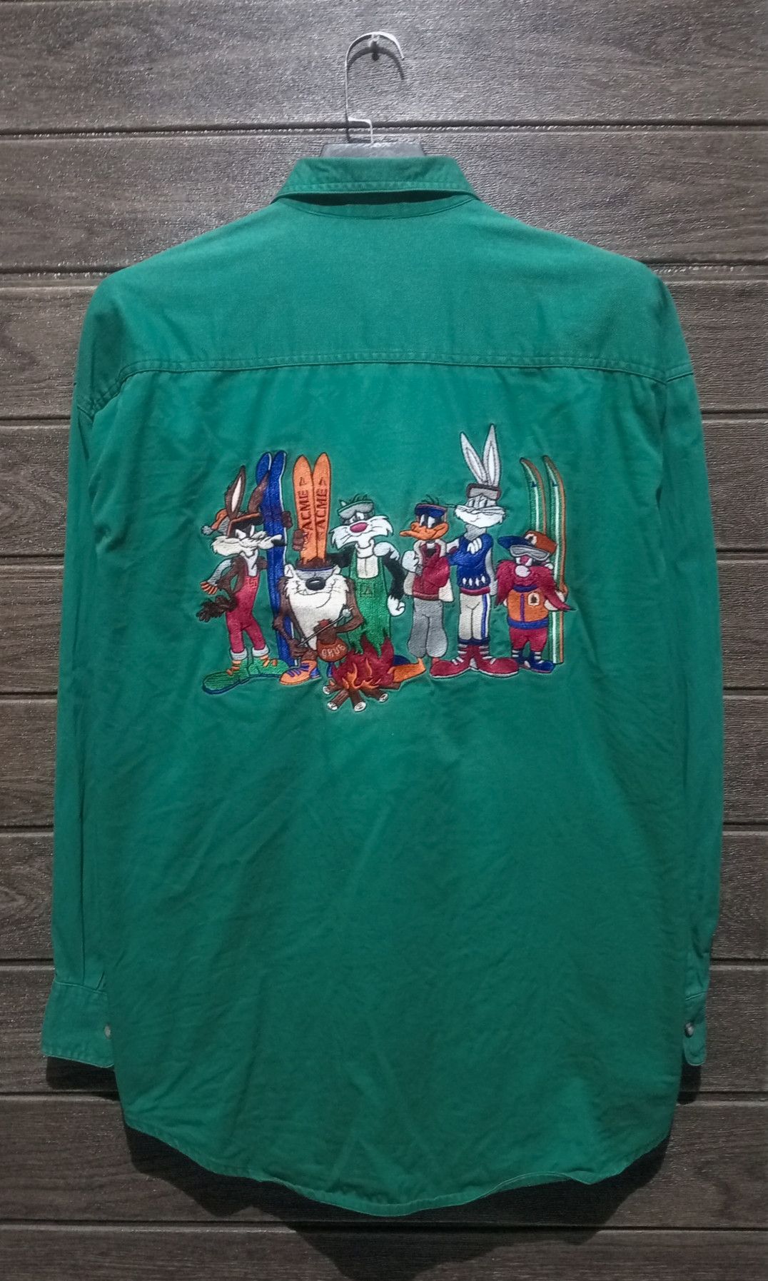 Acme Clothing Vintage 1993 Acme Clothing WB Embroidery Button Up Shirt Size US L / EU 52-54 / 3 - 1 Thumbnail