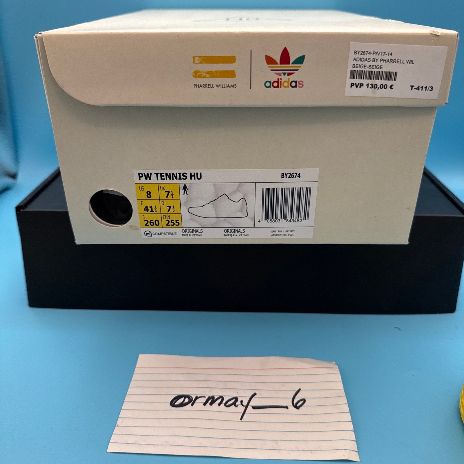 Adidas × Pharrell adidas Pharrell x Tennis Hu Yellow m8 w9.5 Size US 8 / EU 41 - 8 Thumbnail