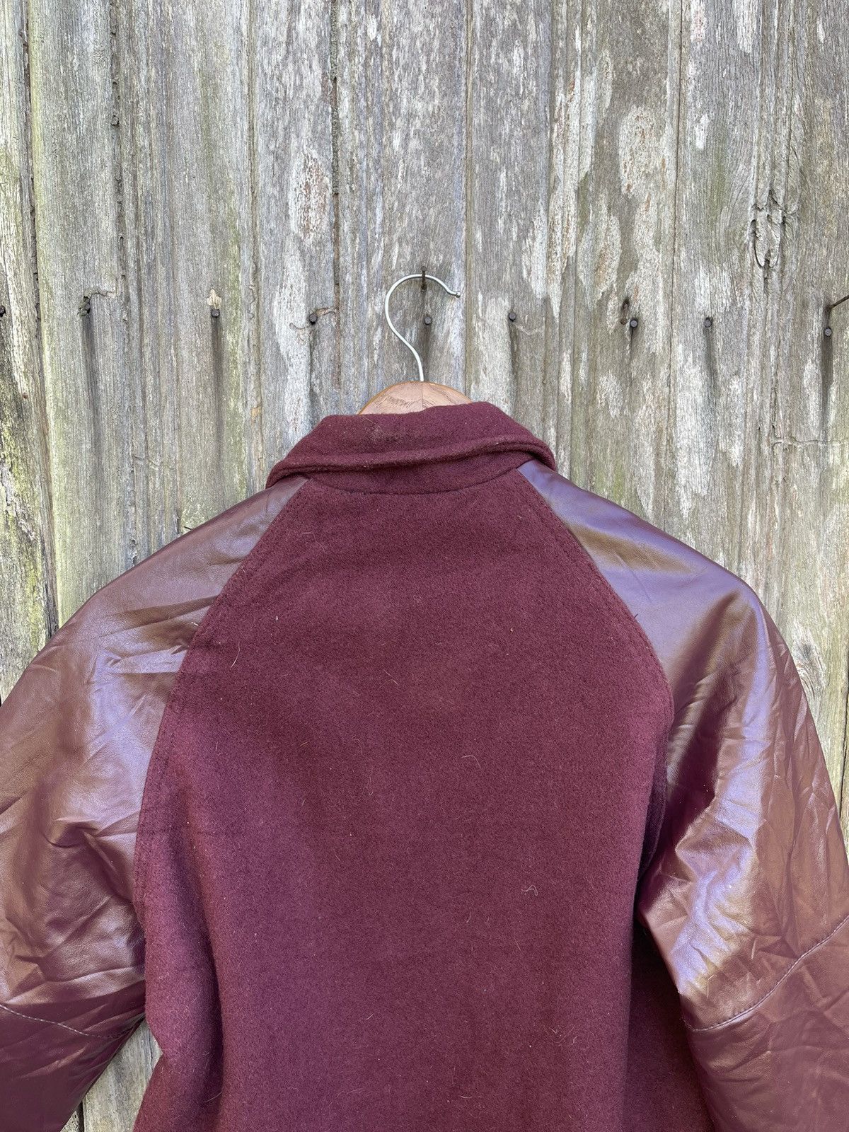 Designer Vintage Burgundy Dilly Letterman Varsity Jacket (XS) Size US XS / EU 42 / 0 - 11 Thumbnail