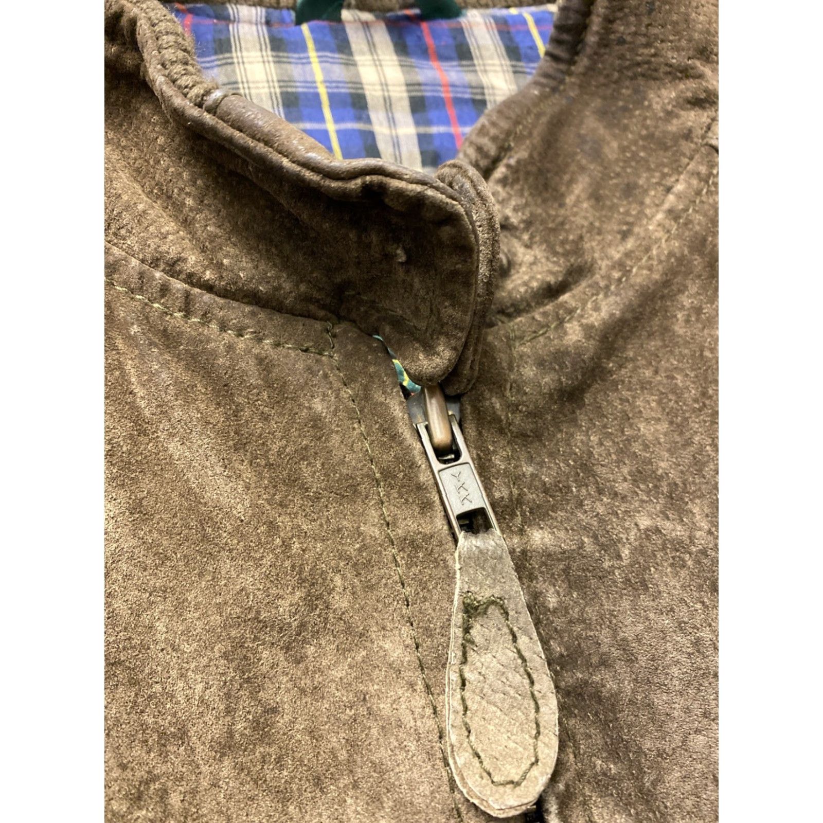 Vintage Field & Stream Men's Bomber Jacket M Suede Leather Brown Lined /0062 Size US M / EU 48-50 / 2 - 5 Thumbnail