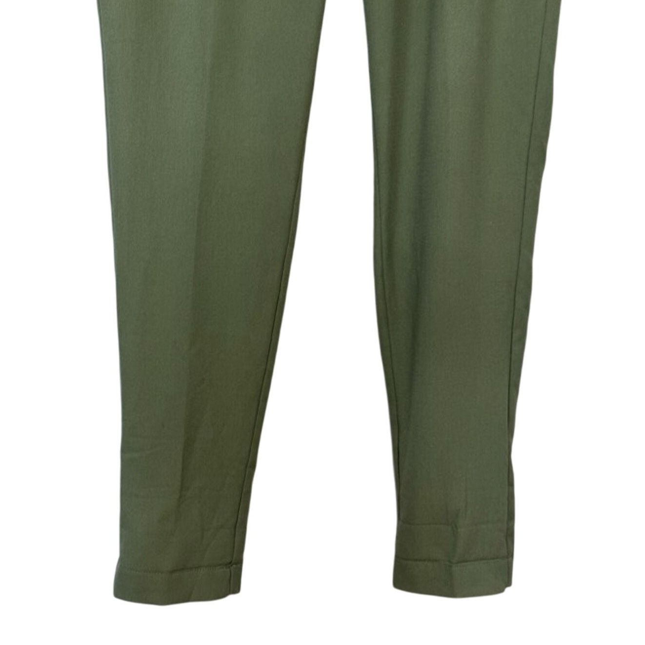 Nordstrom Nordstrom Mid Rise Pants Drawstring Cuffed Hem Green S NWOT Size US 32 / EU 48 - 3 Thumbnail