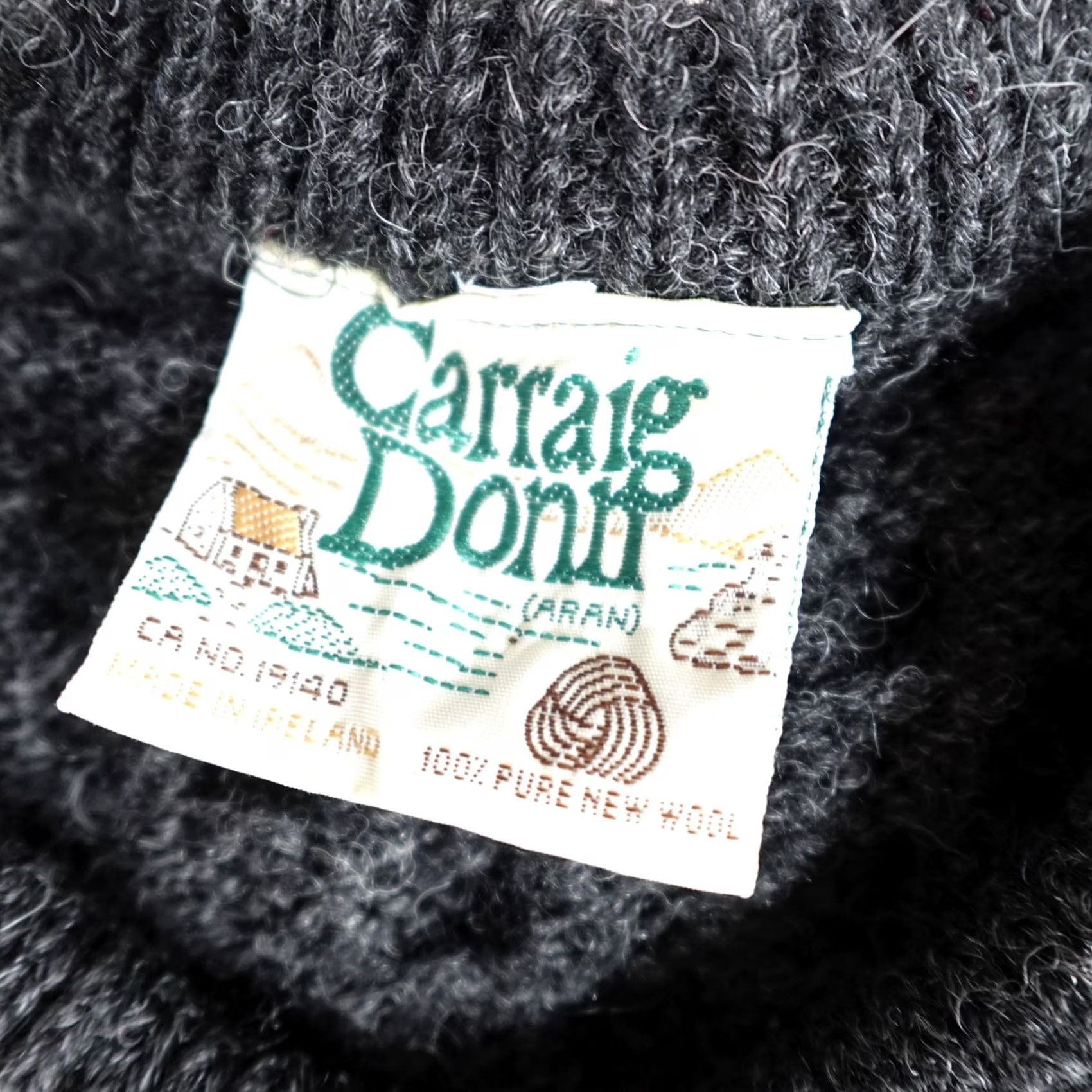 Vintage VINTAGE Carraig Donn Womens Sweater Medium Gray 100% Wool Ireland Size M / US 6-8 / IT 42-44 - 2 Thumbnail